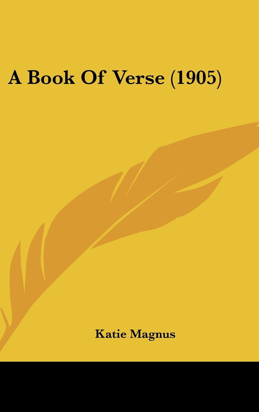 A Book Of Verse (1905) Books