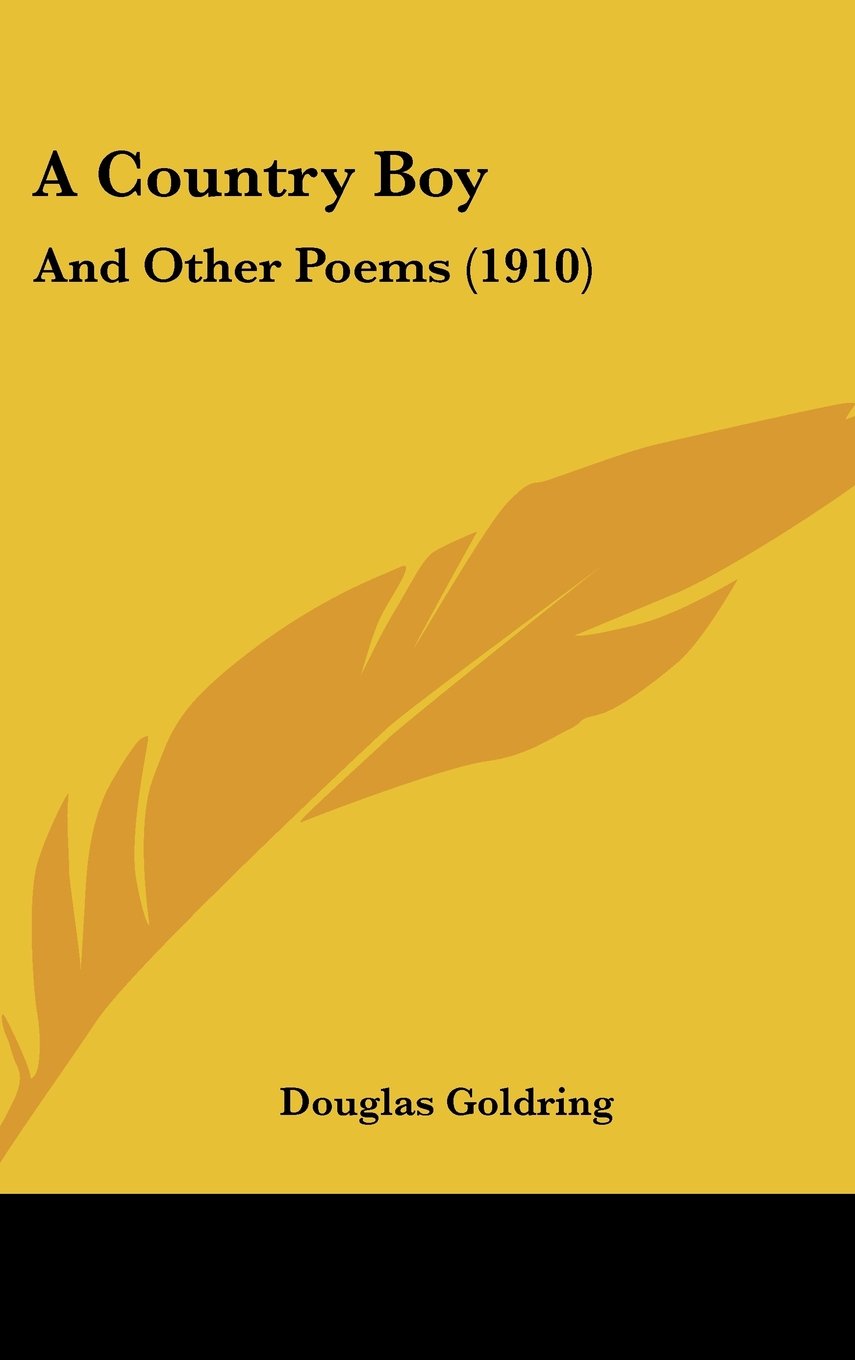 A Country Boy: And Other Poems (1910) Contemporary literature