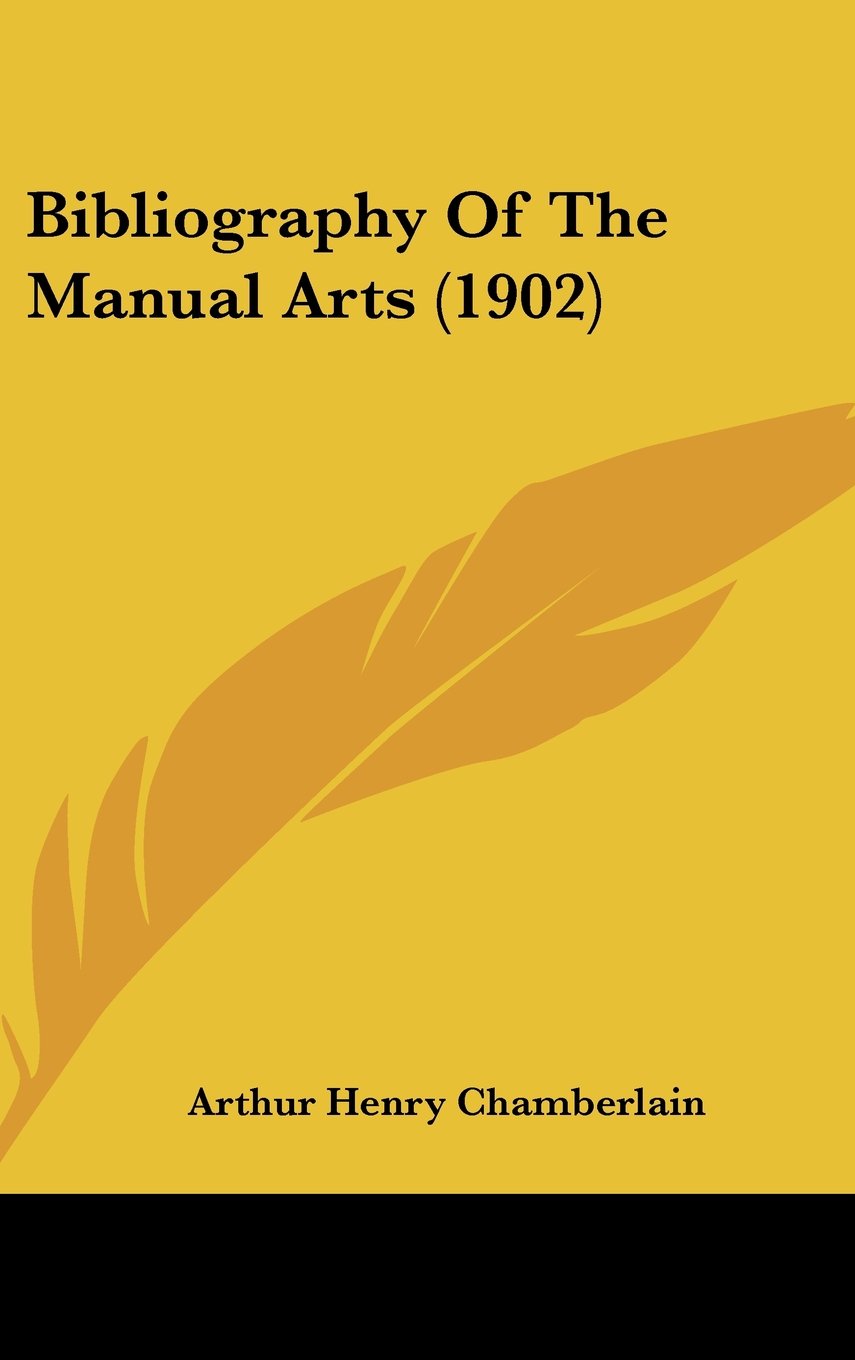 Bibliography Of The Manual Arts (1902) Contemporary literature