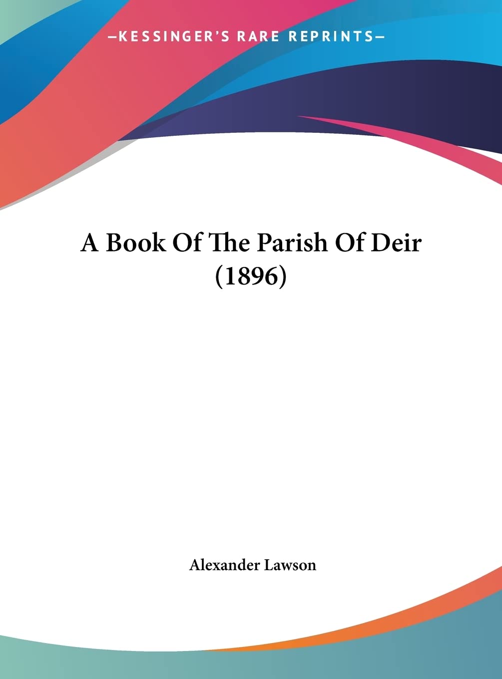 A Book Of The Parish Of Deir (1896) Social Sciences