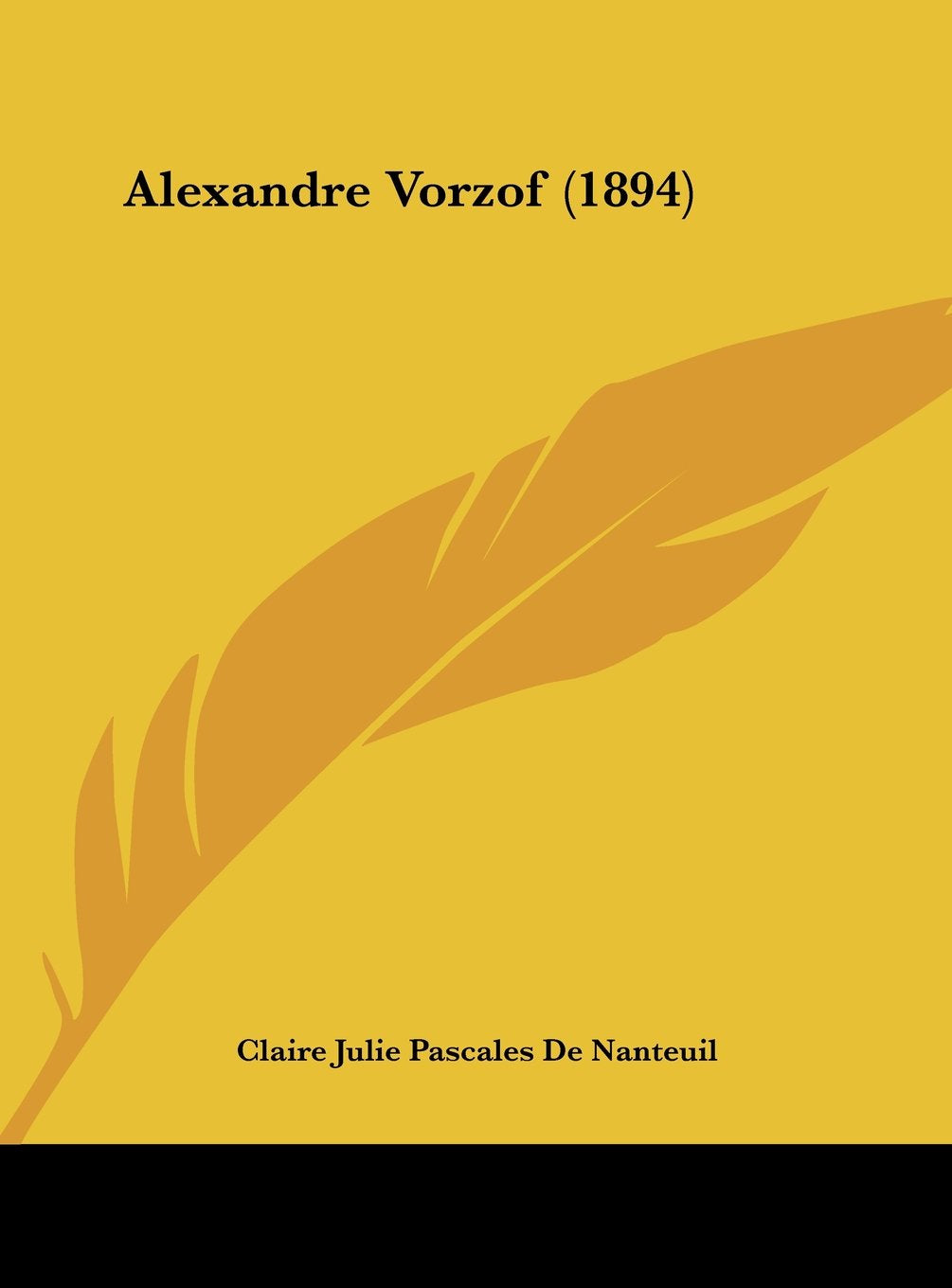 Alexandre Vorzof (1894) Contemporary literature