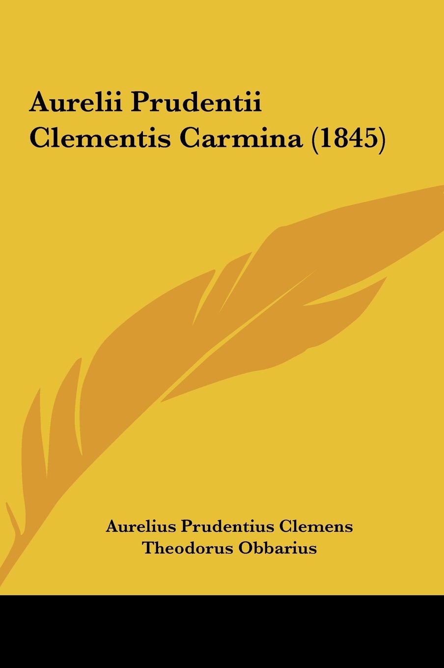 Aurelii Prudentii Clementis Carmina (1845) Contemporary literature