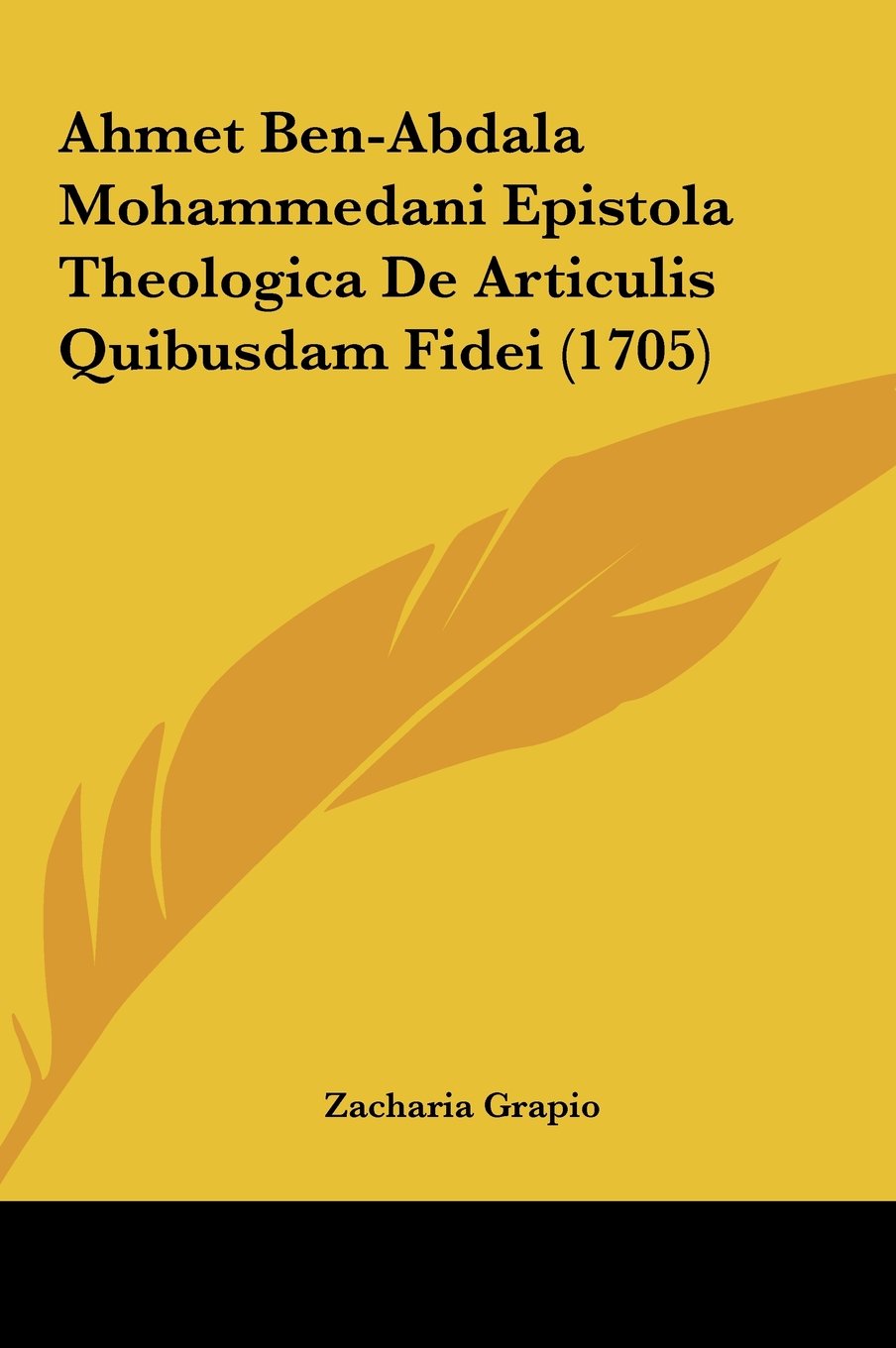 Ahmet Ben-Abdala Mohammedani Epistola Theologica De Articulis Quibusdam Fidei (1705) Contemporary literature Books