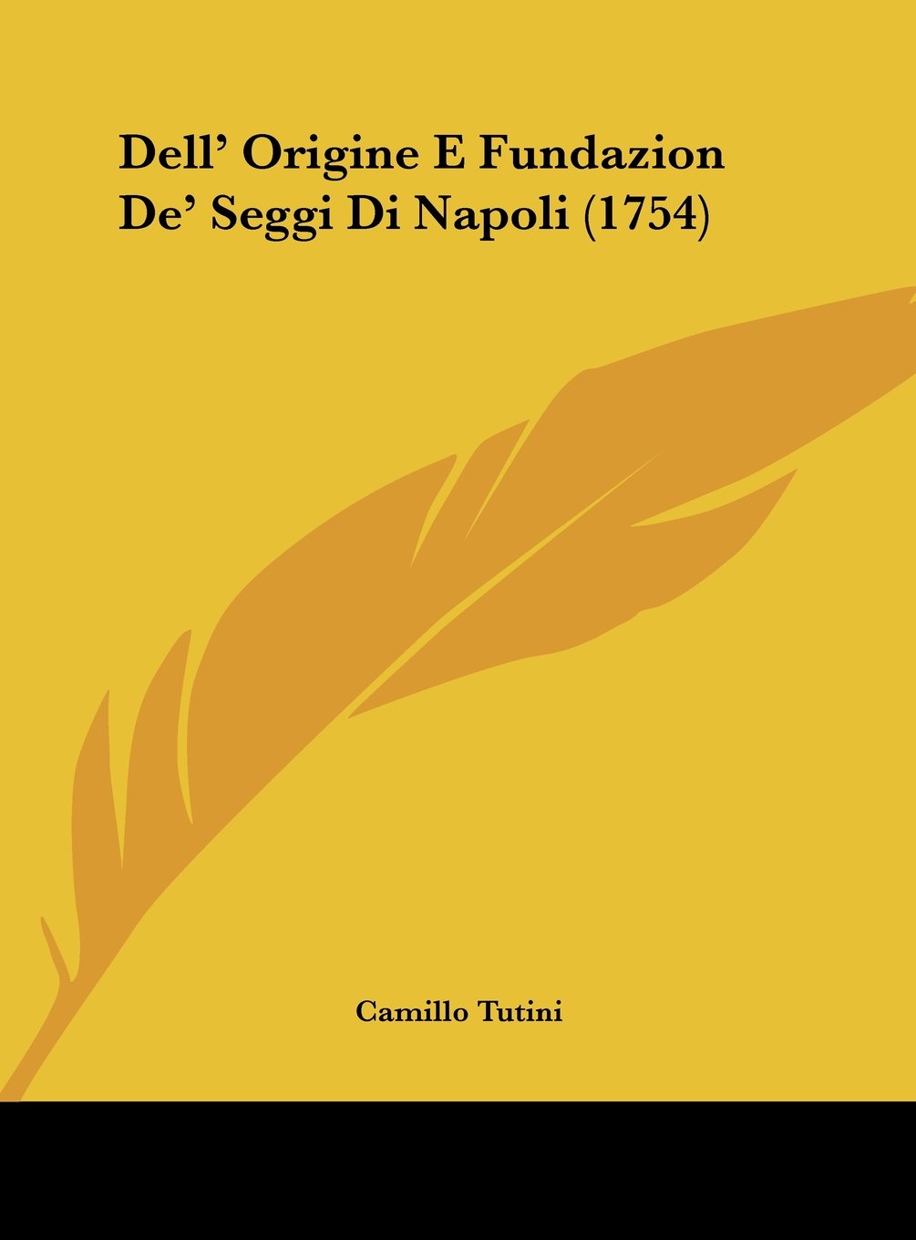 Dell' Origine E Fundazion De' Seggi Di Napoli (1754) Contemporary literature