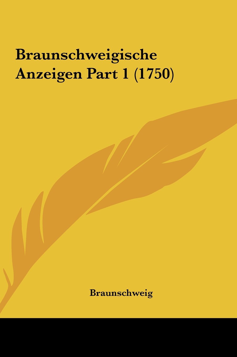 Braunschweigische Anzeigen Part 1 (1750) Contemporary literature