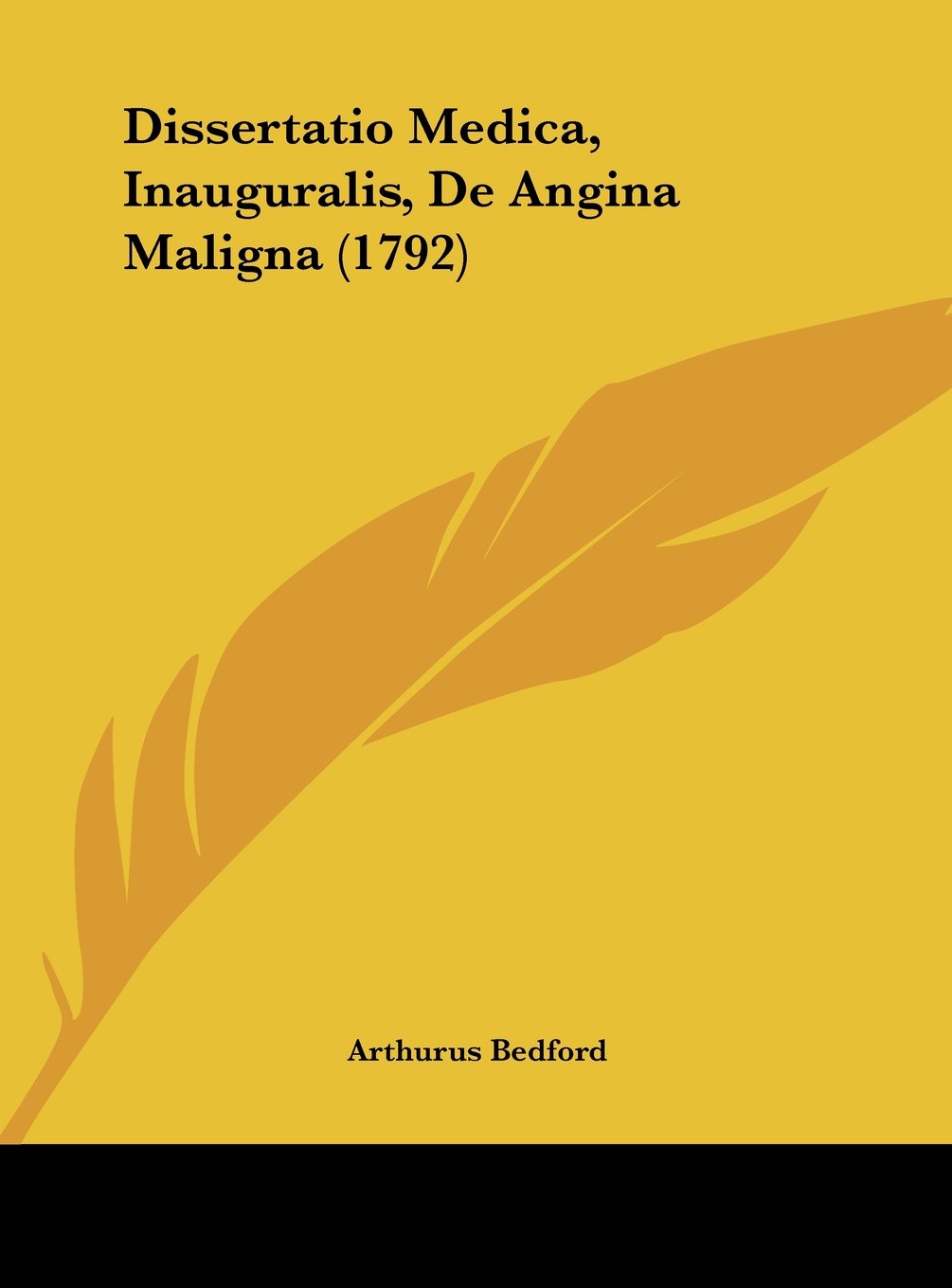 Dissertatio Medica, Inauguralis, De Angina Maligna (1792) Contemporary literature