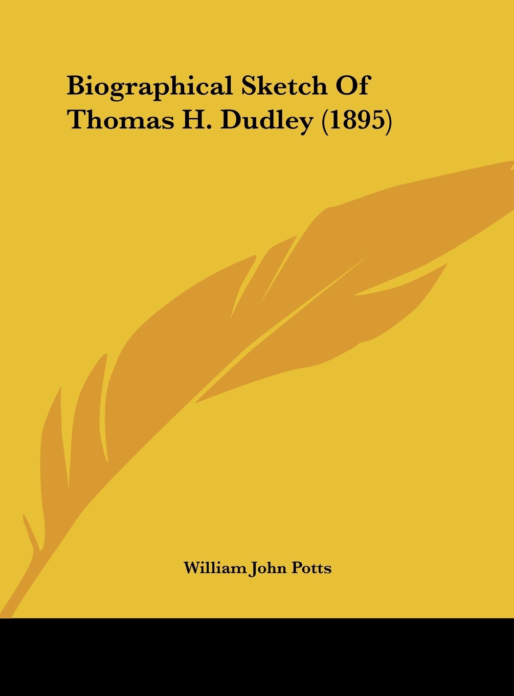 Biographical Sketch Of Thomas H. Dudley (1895) Contemporary literature