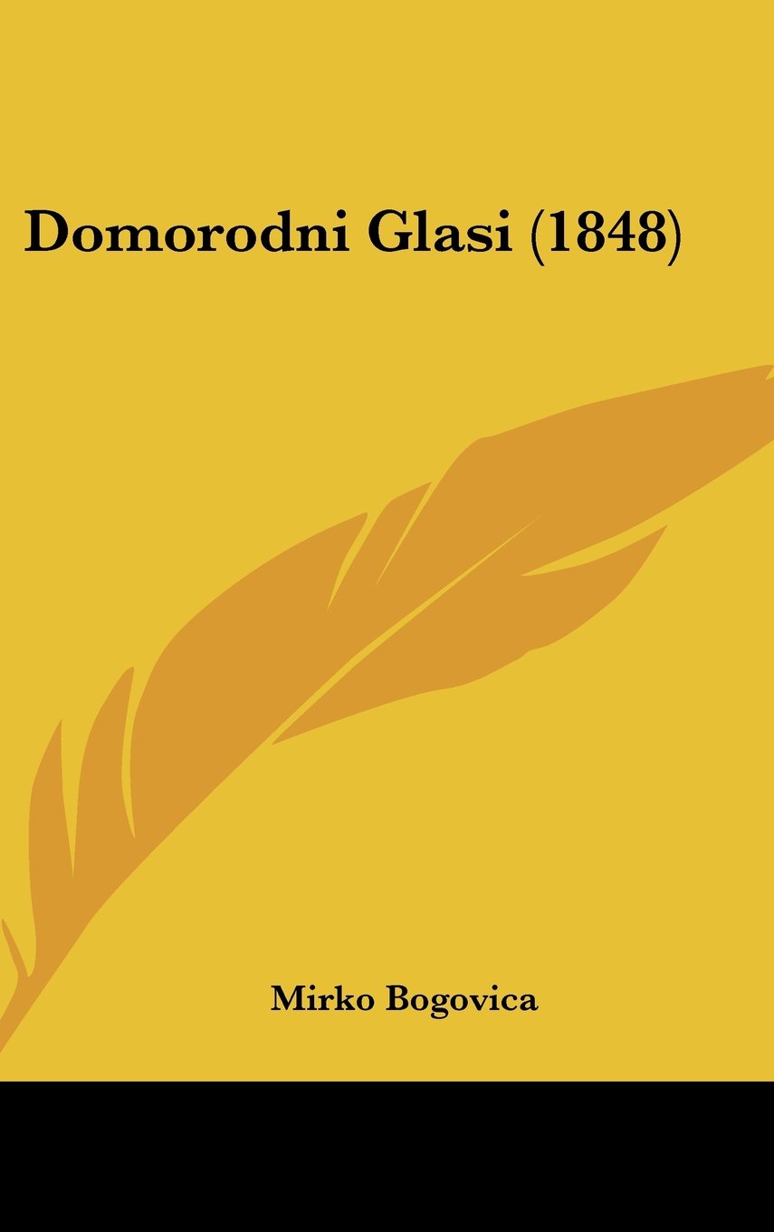 Domorodni Glasi (1848) Contemporary literature