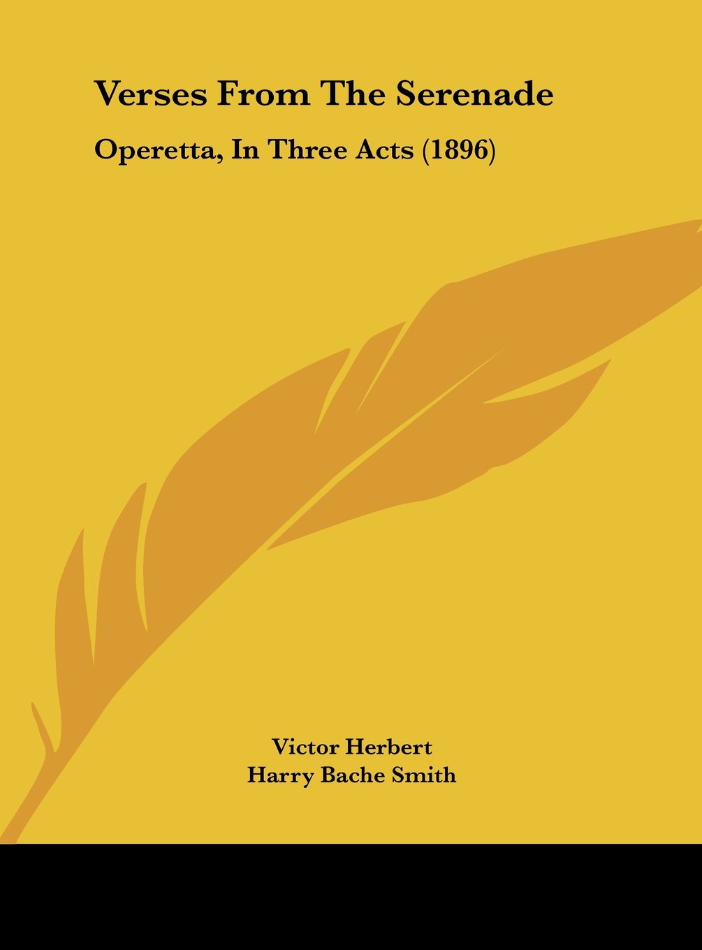Verses From The Serenade: Operetta, In Three Acts (1896) Contemporary literature