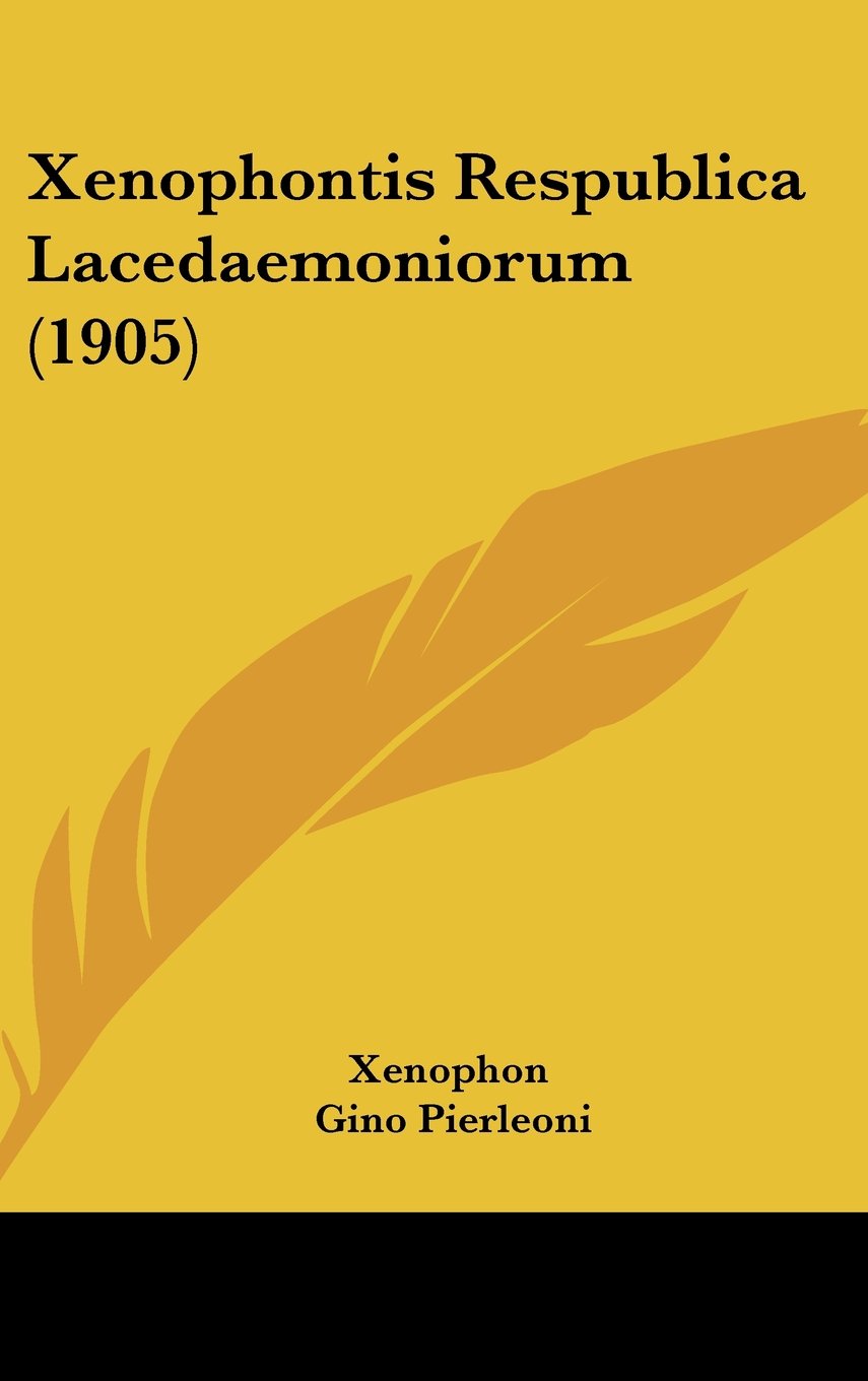 Xenophontis Respublica Lacedaemoniorum (1905) Contemporary literature