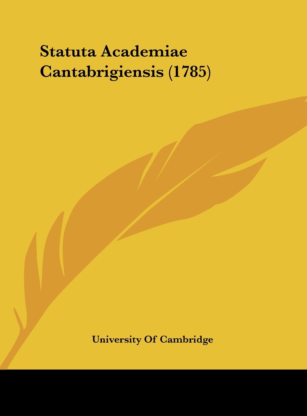 Statuta Academiae Cantabrigiensis (1785) Contemporary literature