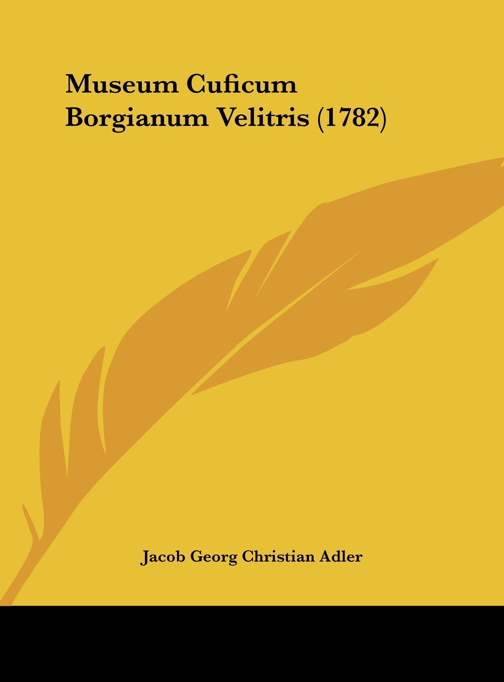 Museum Cuficum Borgianum Velitris (1782) Contemporary literature