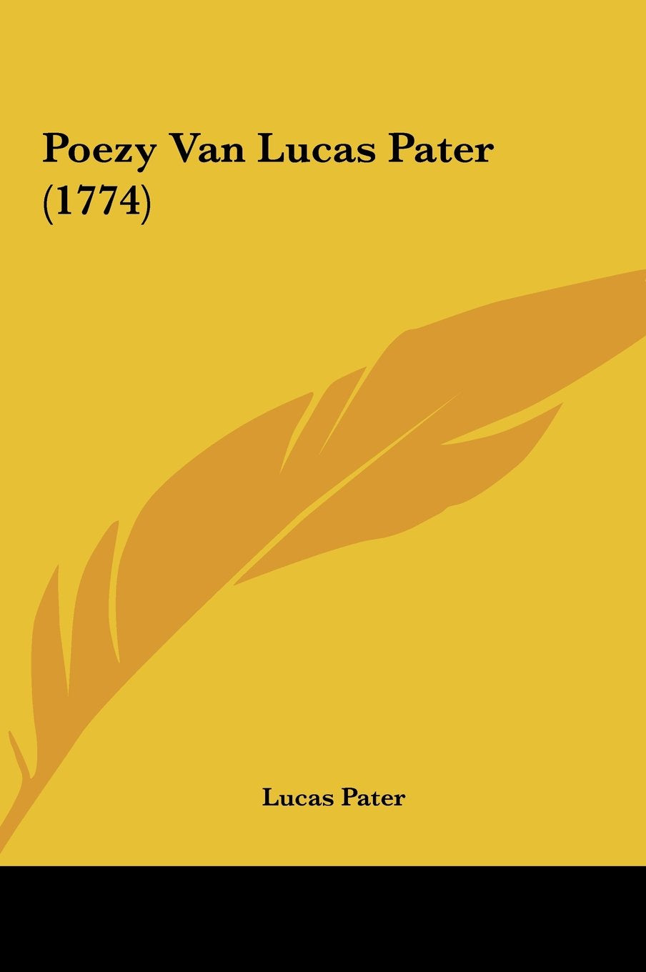 Poezy Van Lucas Pater (1774) Contemporary literature