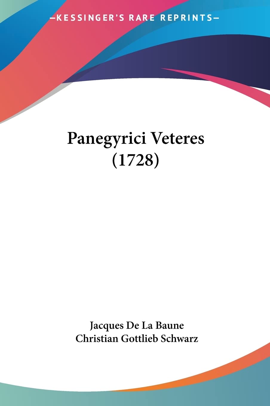 Panegyrici Veteres (1728) Contemporary literature