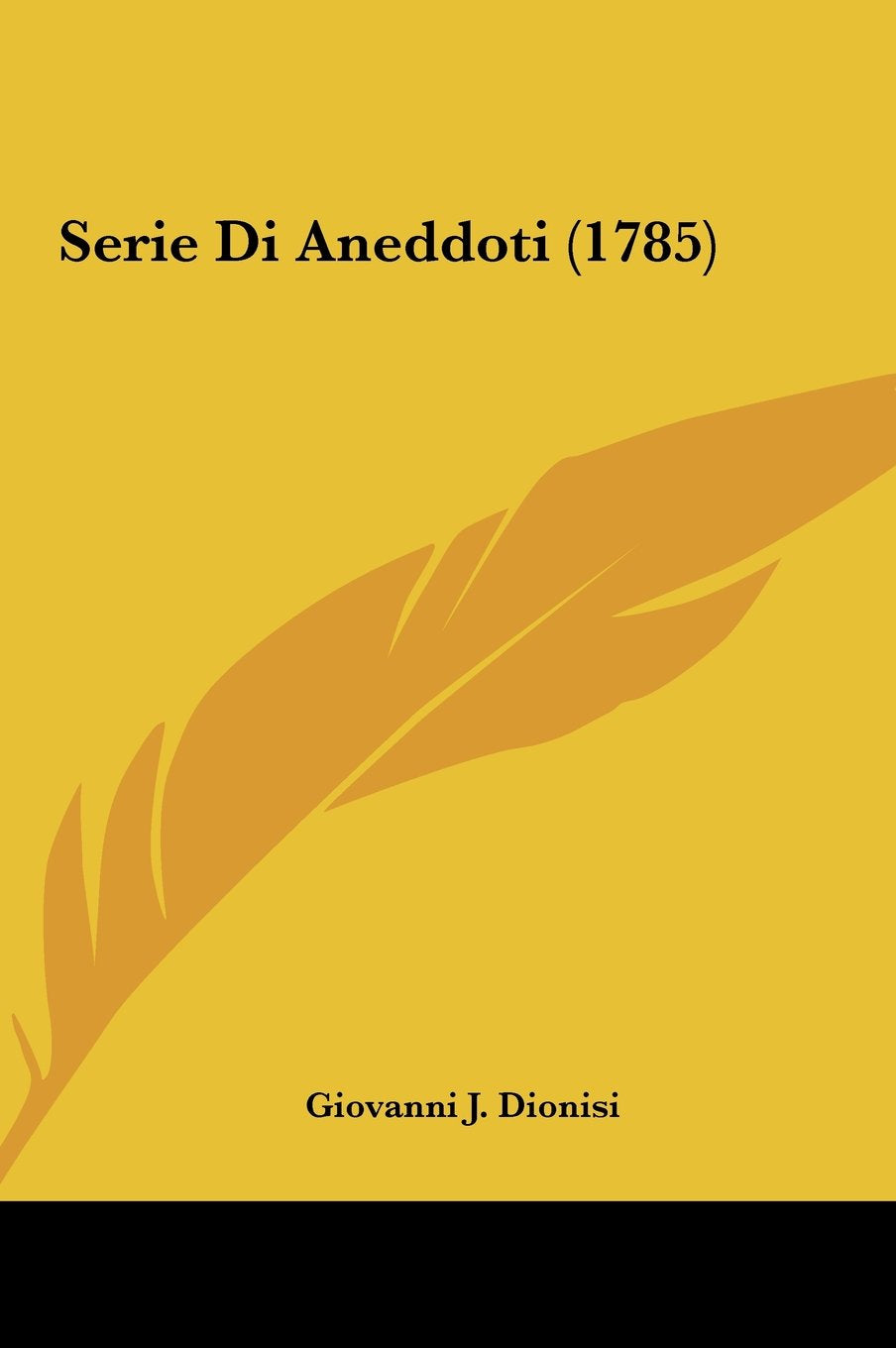 Serie Di Aneddoti (1785) Contemporary literature