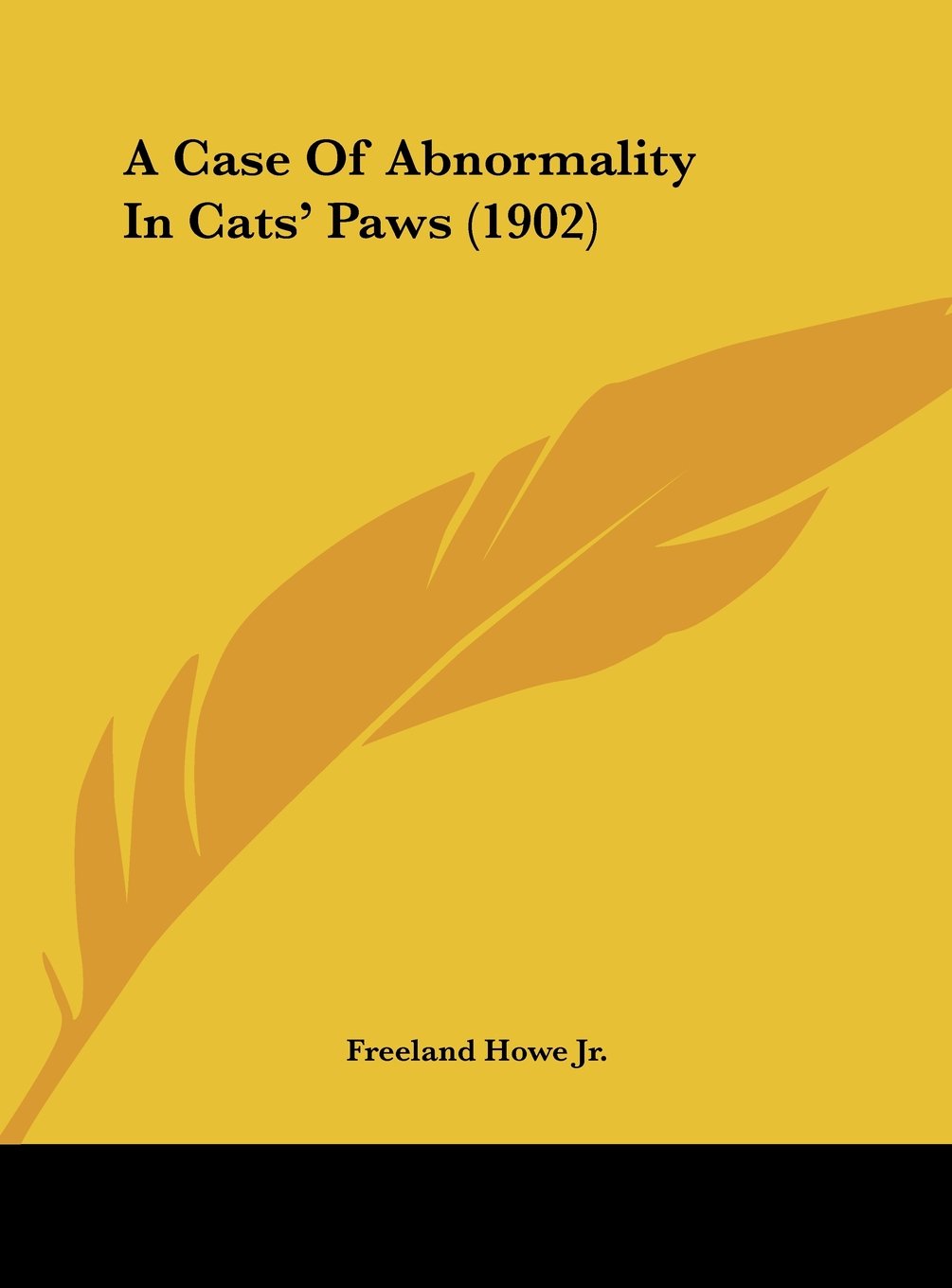 A Case Of Abnormality In Cats' Paws (1902) Contemporary literature