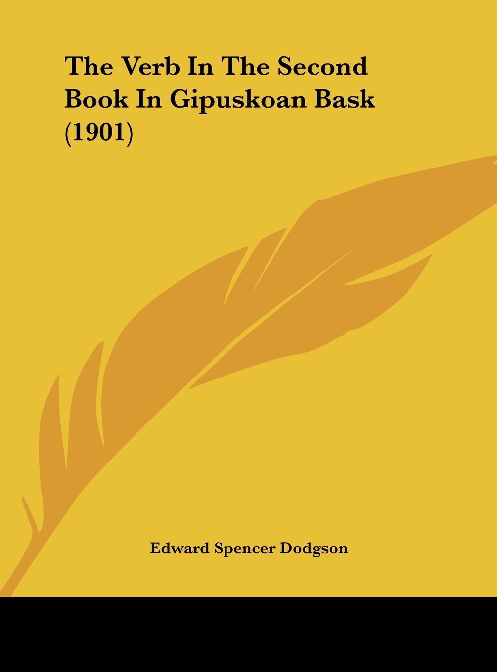 The Verb In The Second Book In Gipuskoan Bask (1901) Contemporary literature
