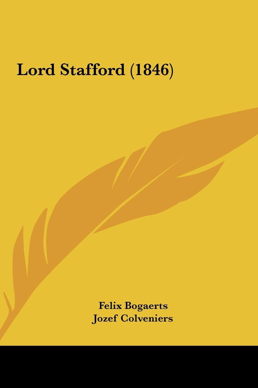Lord Stafford (1846) Contemporary literature