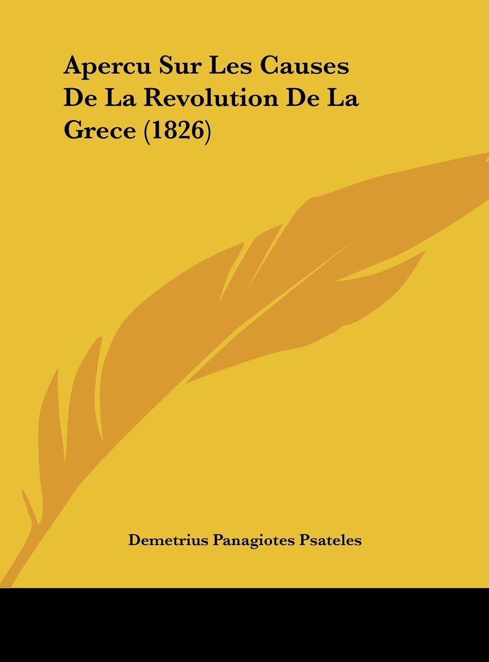 Apercu Sur Les Causes De La Revolution De La Grece (1826) Contemporary literature