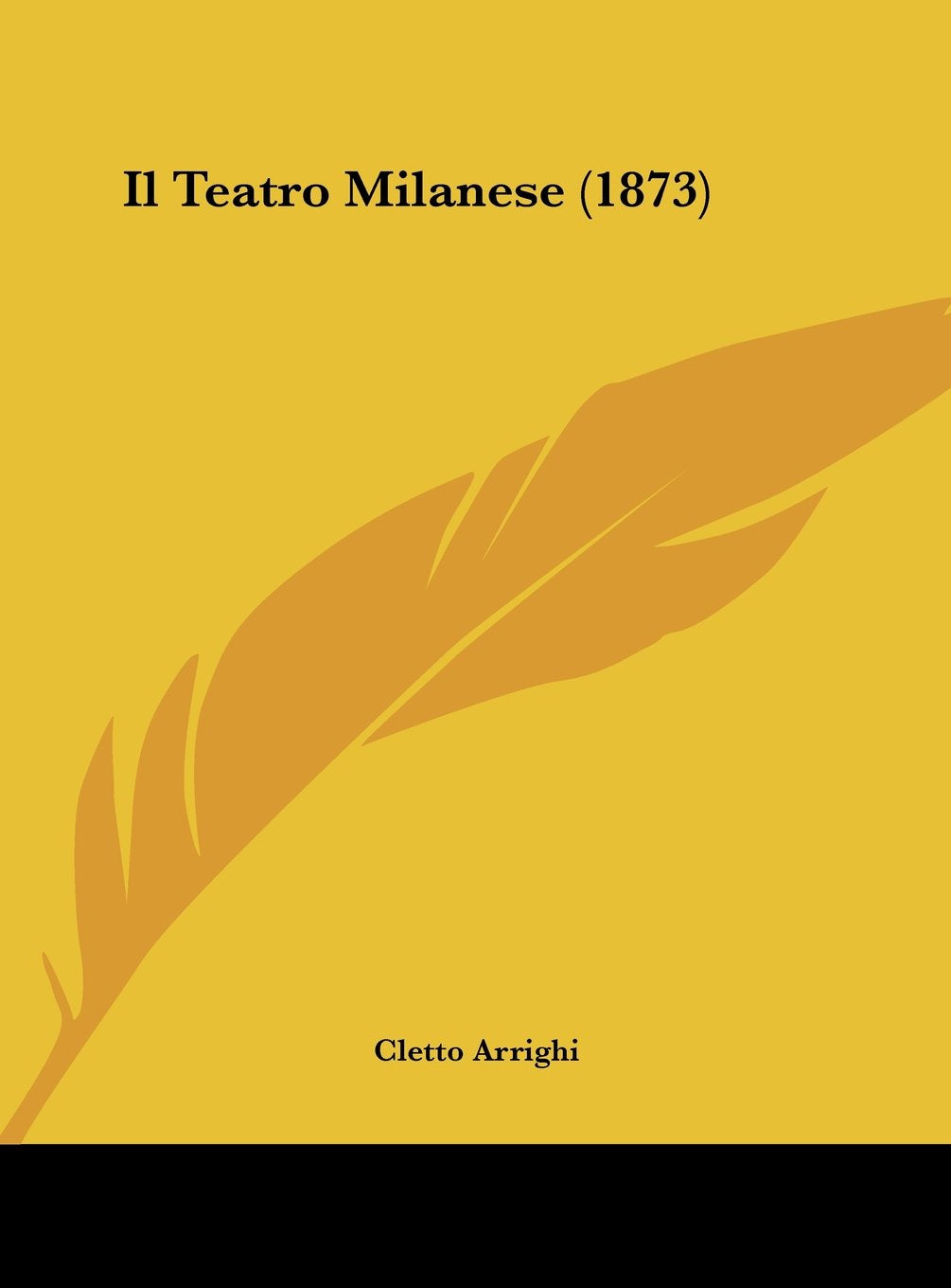 Il Teatro Milanese (1873) Contemporary literature