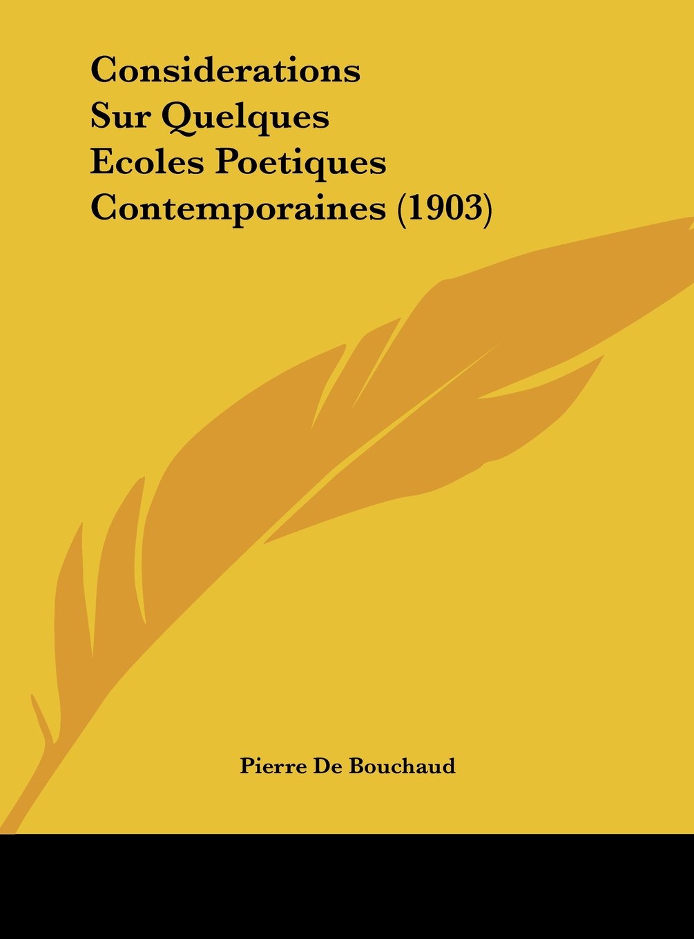 Considerations Sur Quelques Ecoles Poetiques Contemporaines (1903) Contemporary literature