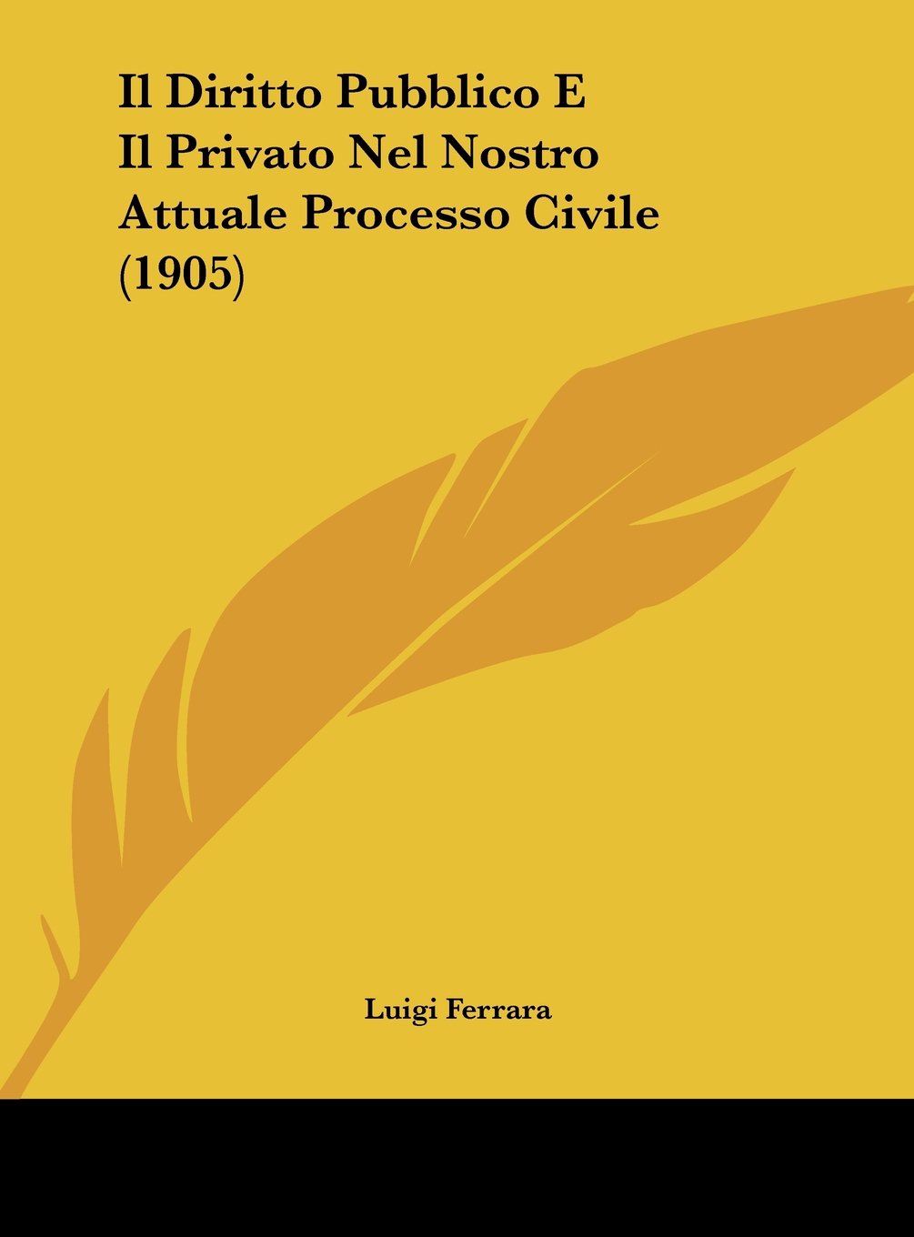 Il Diritto Pubblico E Il Privato Nel Nostro Attuale Processo Civile (1905) Contemporary literature