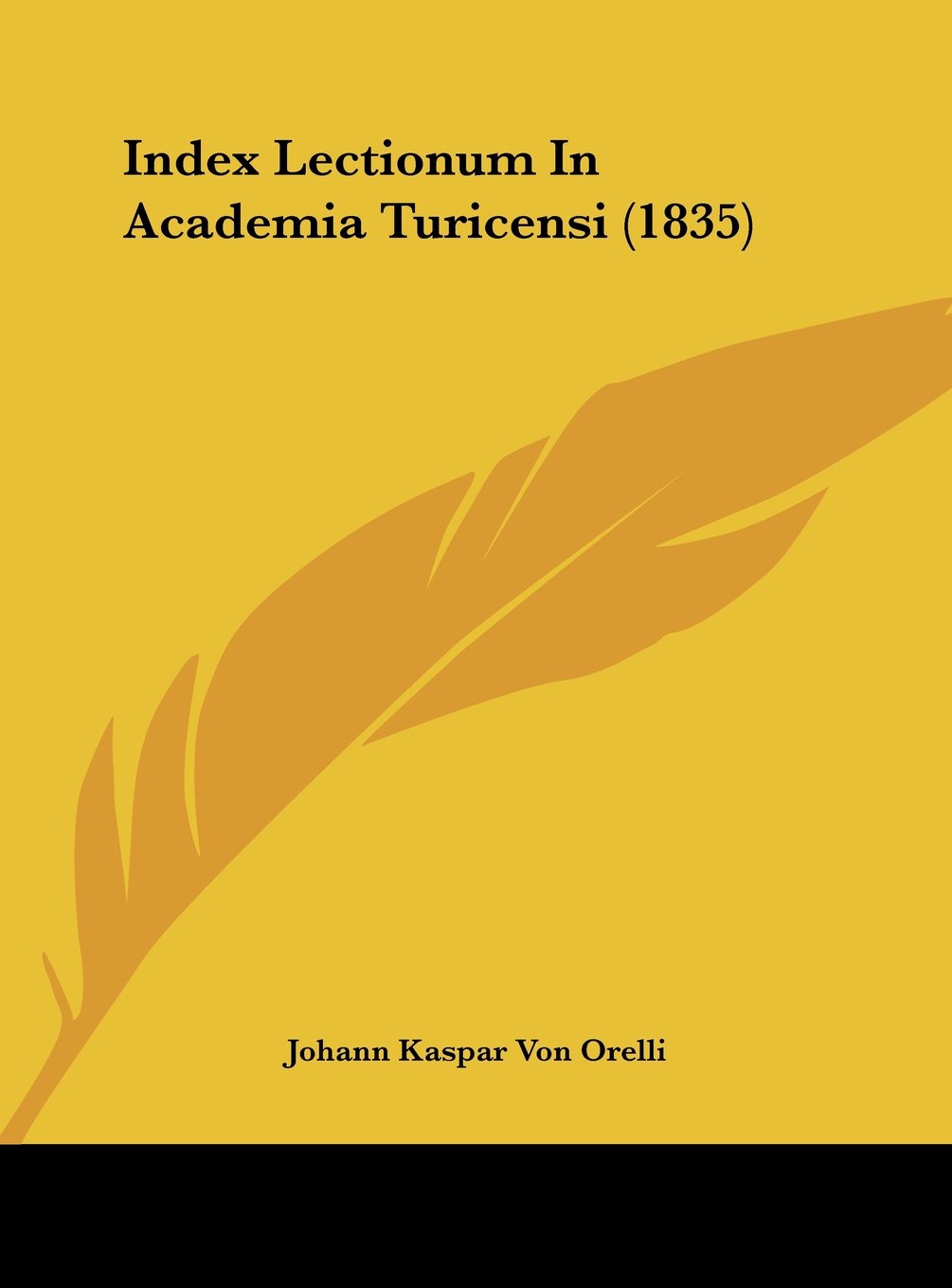 Index Lectionum In Academia Turicensi (1835) Contemporary literature