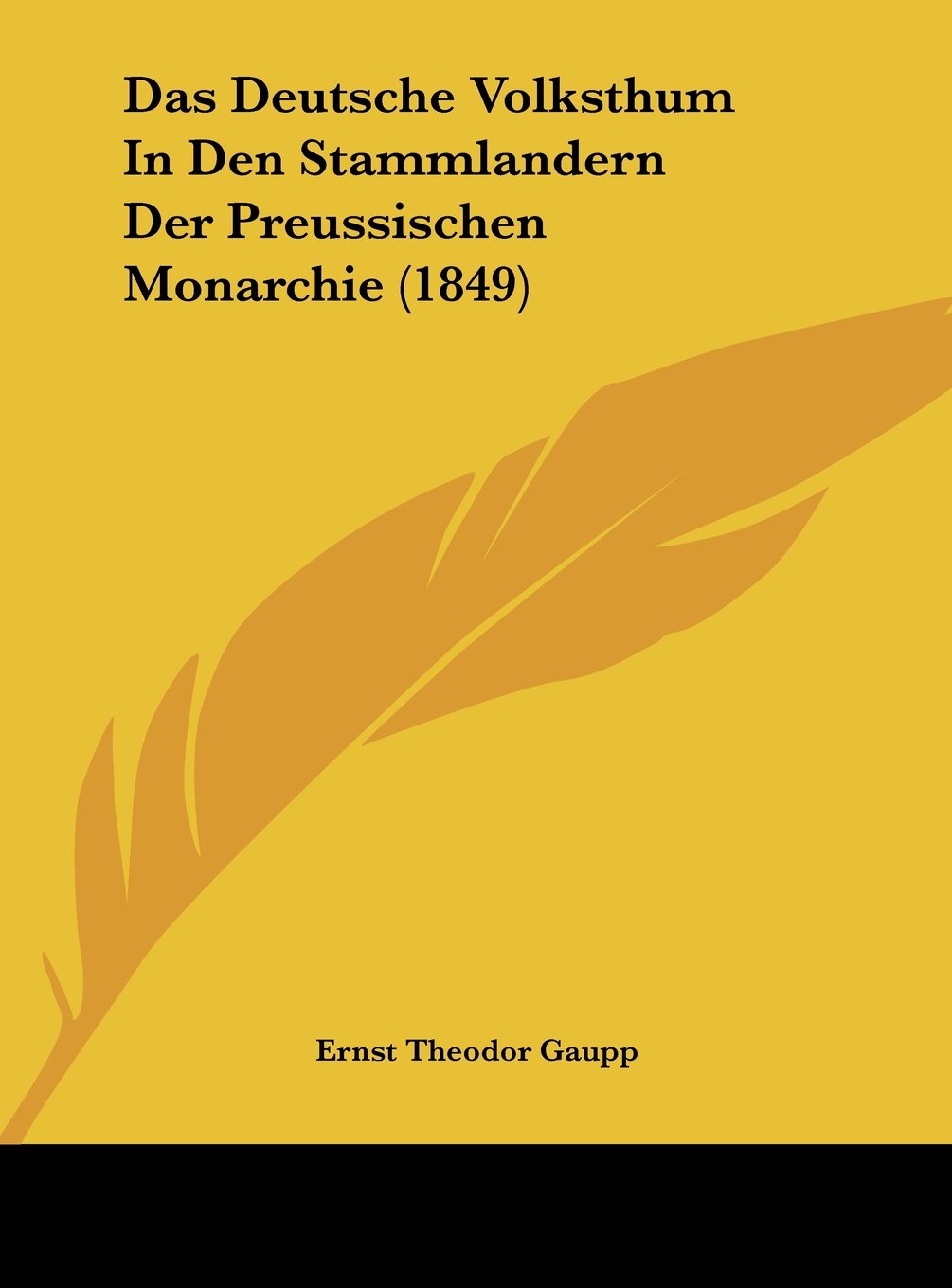 Das Deutsche Volksthum In Den Stammlandern Der Preussischen Monarchie (1849) Contemporary literature