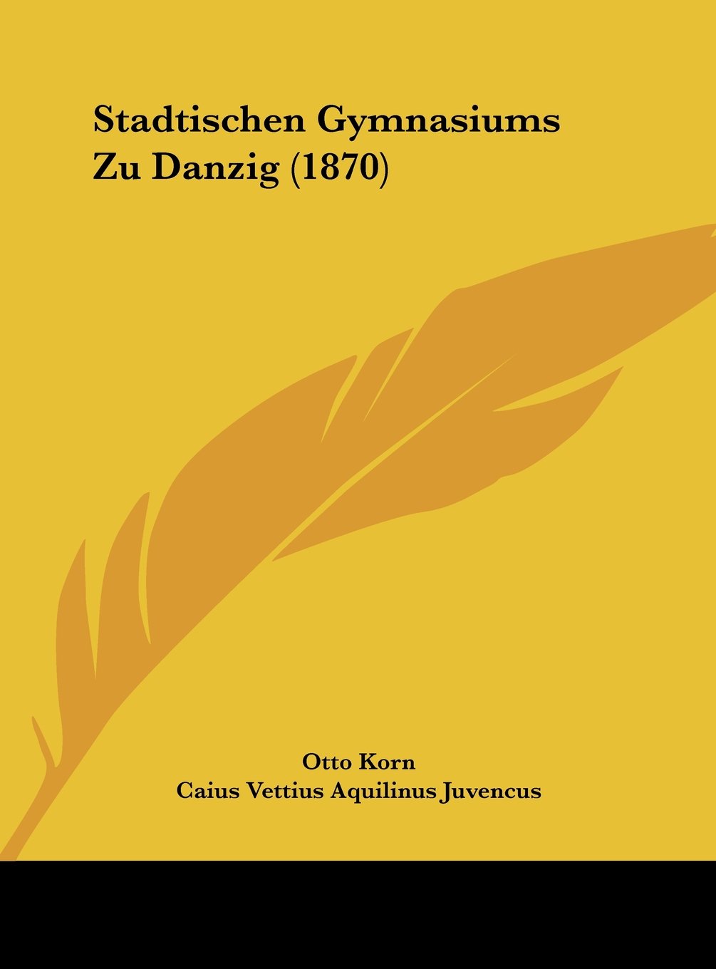 Stadtischen Gymnasiums Zu Danzig (1870) Contemporary literature