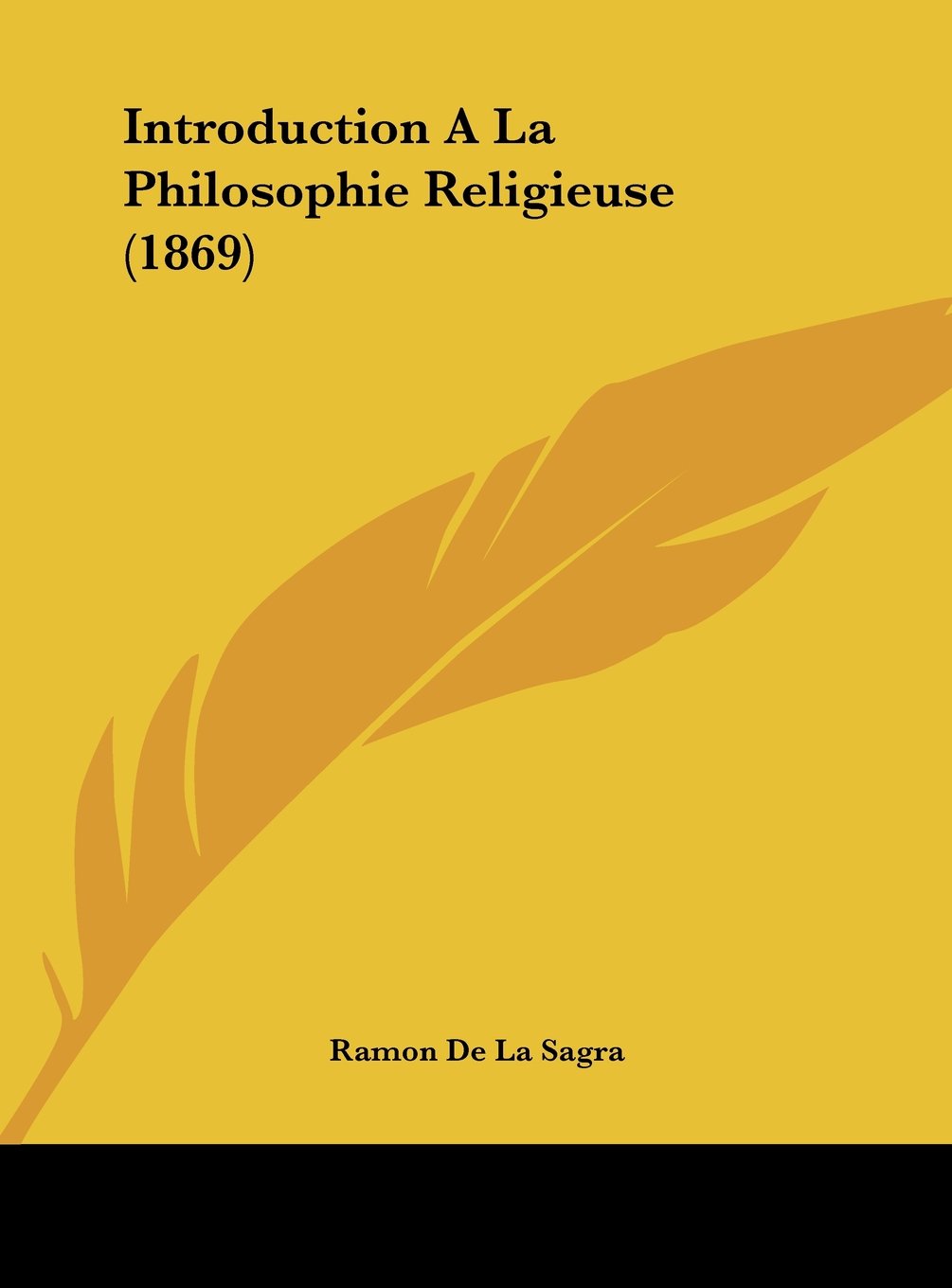 Introduction A La Philosophie Religieuse (1869) Contemporary literature