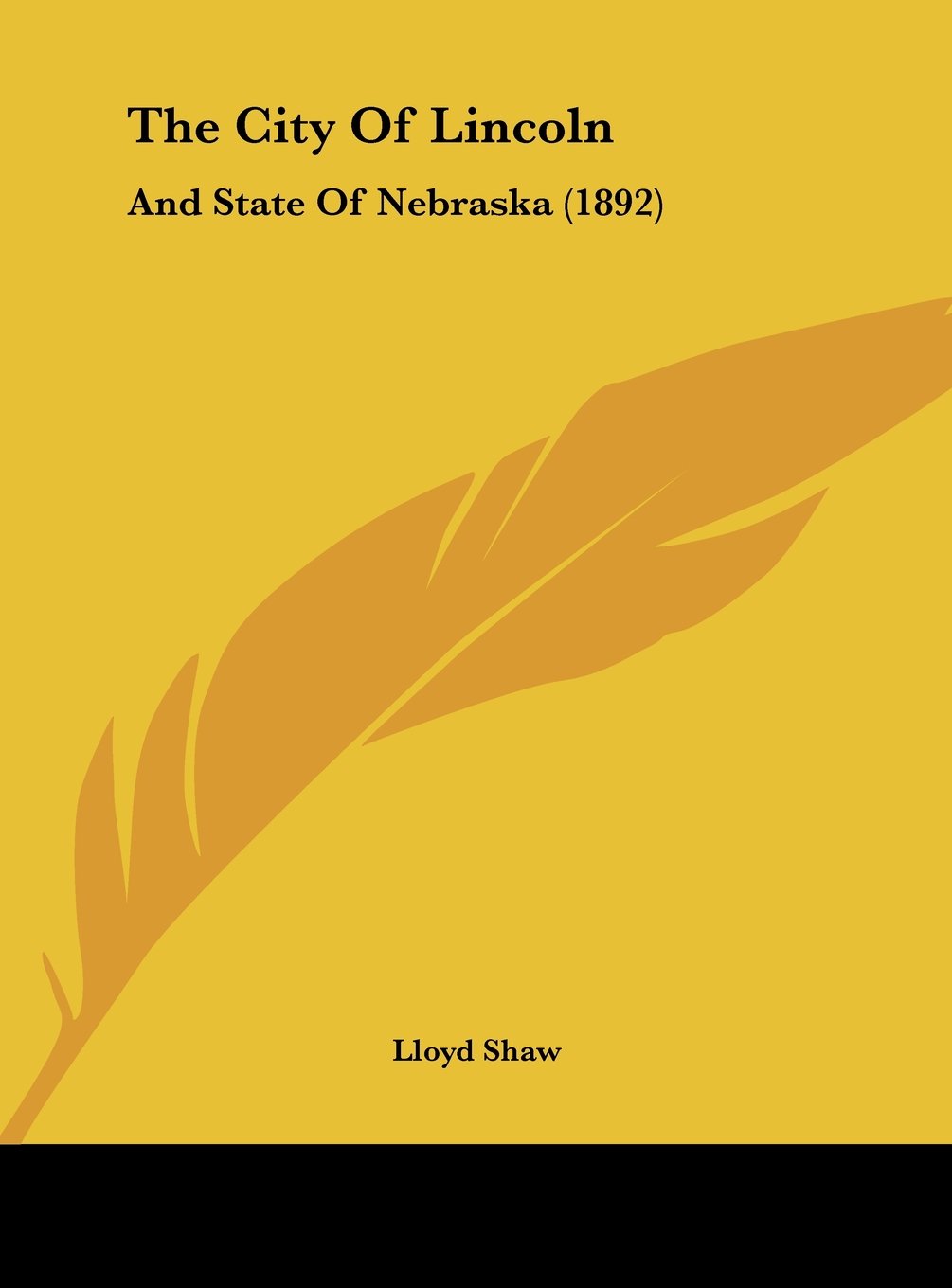 The City Of Lincoln: And State Of Nebraska (1892) Contemporary literature
