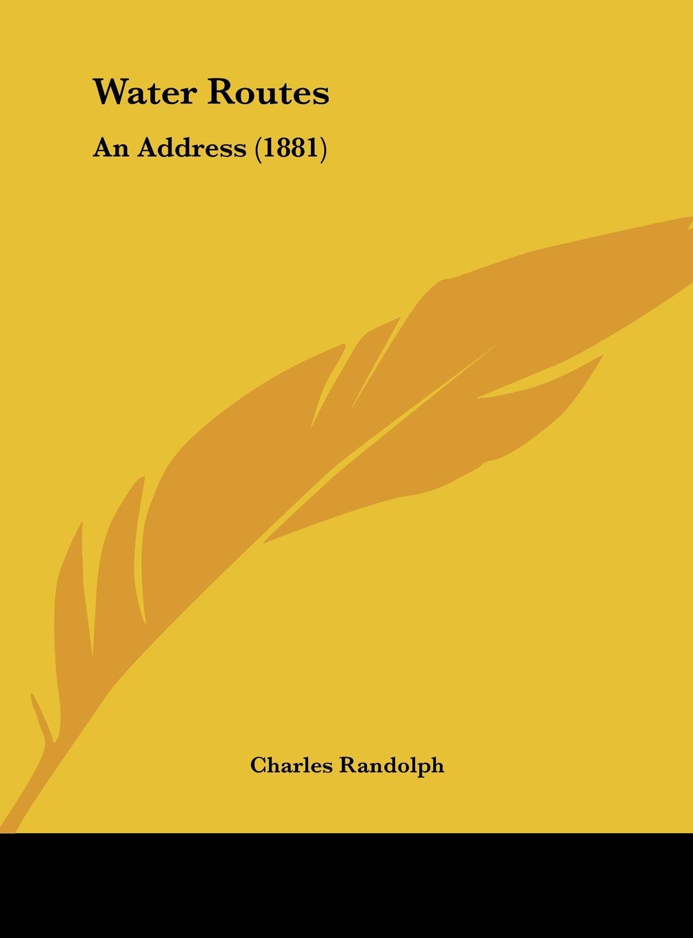 Water Routes: An Address (1881) Contemporary literature