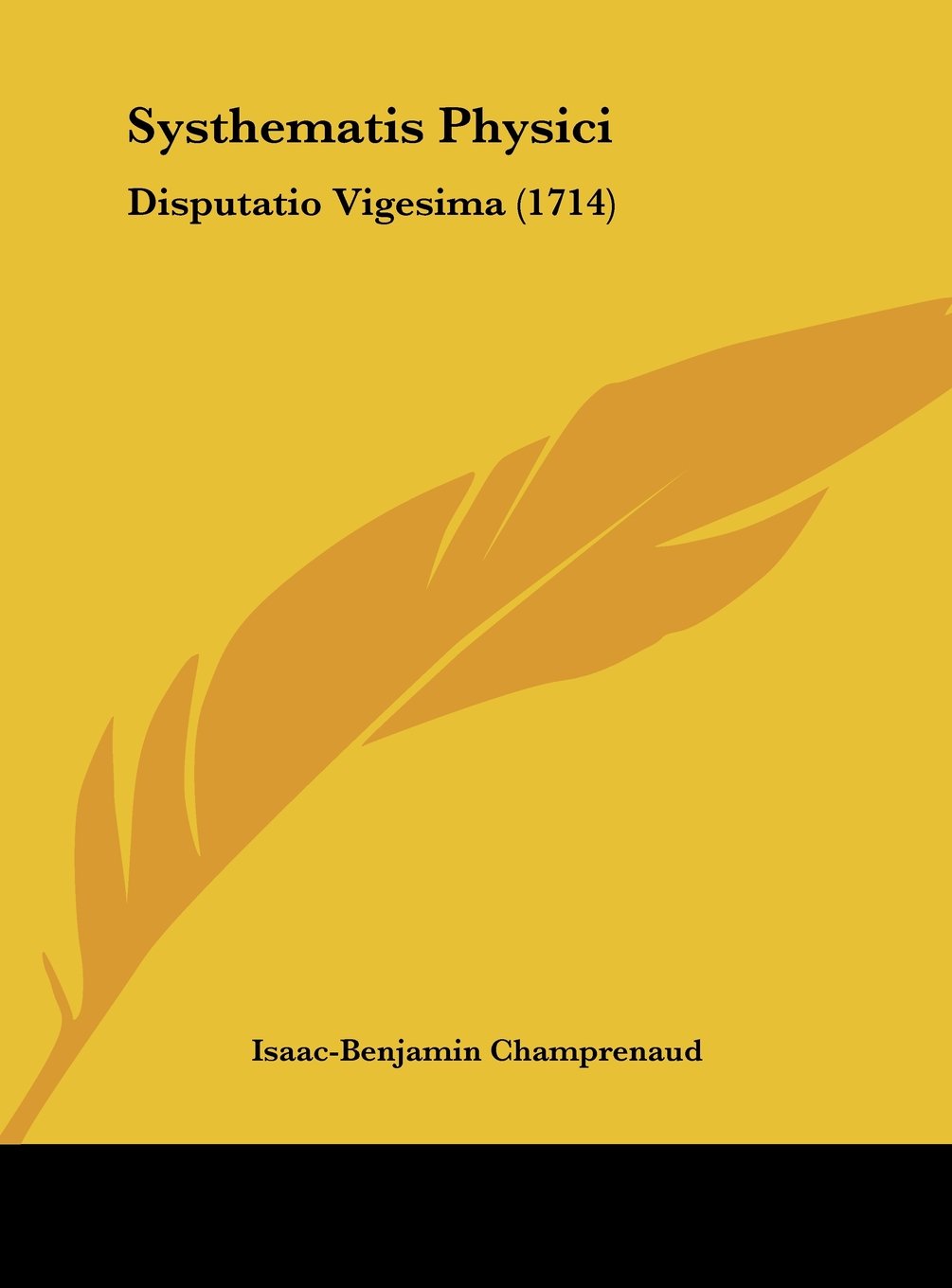 Systhematis Physici: Disputatio Vigesima (1714) Contemporary literature