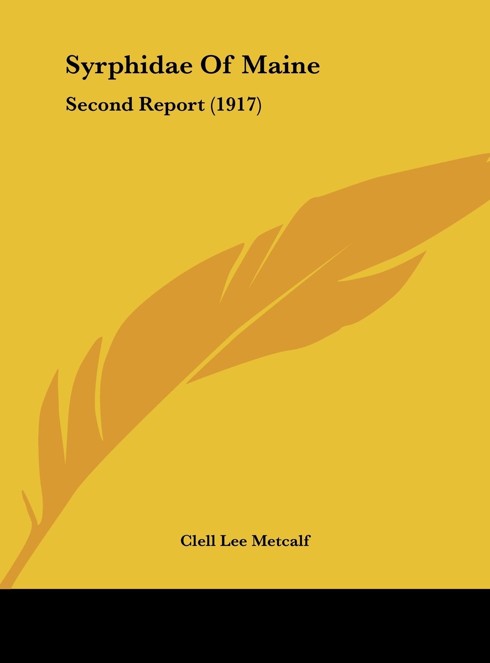 Syrphidae Of Maine: Second Report (1917) Contemporary literature