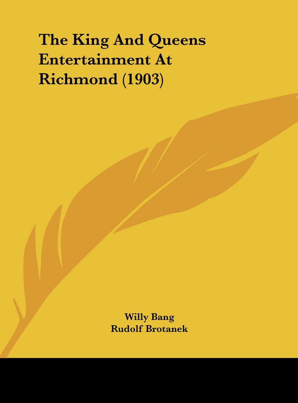 The King And Queens Entertainment At Richmond (1903) Contemporary literature