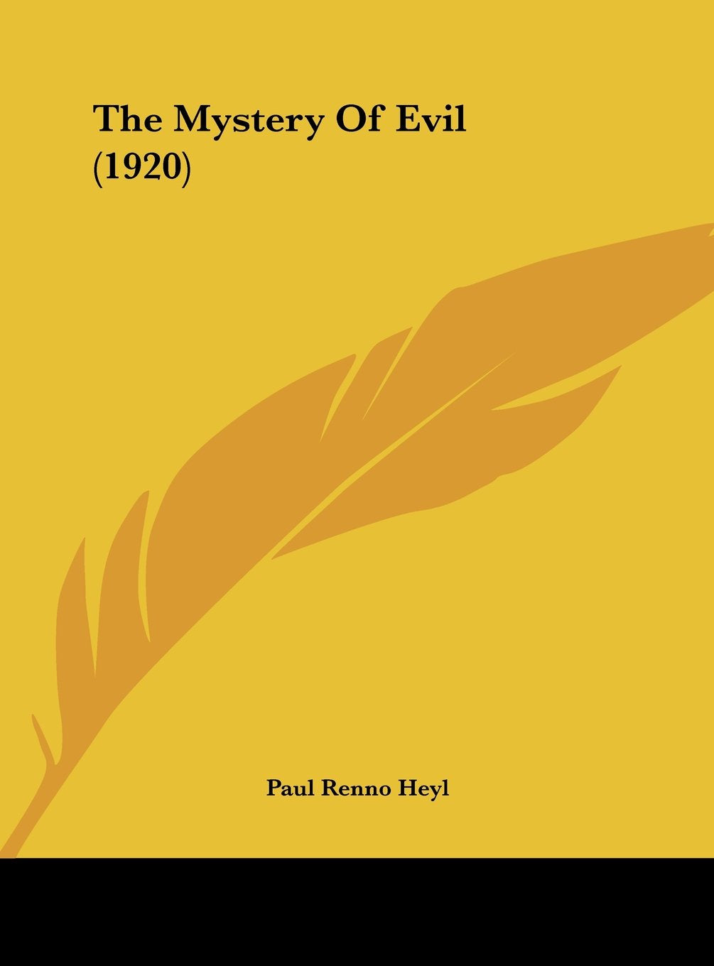 The Mystery Of Evil (1920) Contemporary literature