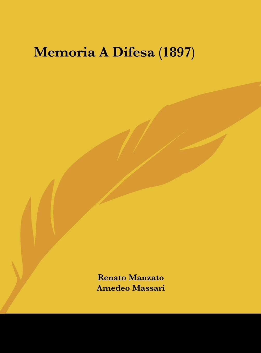 Memoria A Difesa (1897) Contemporary literature