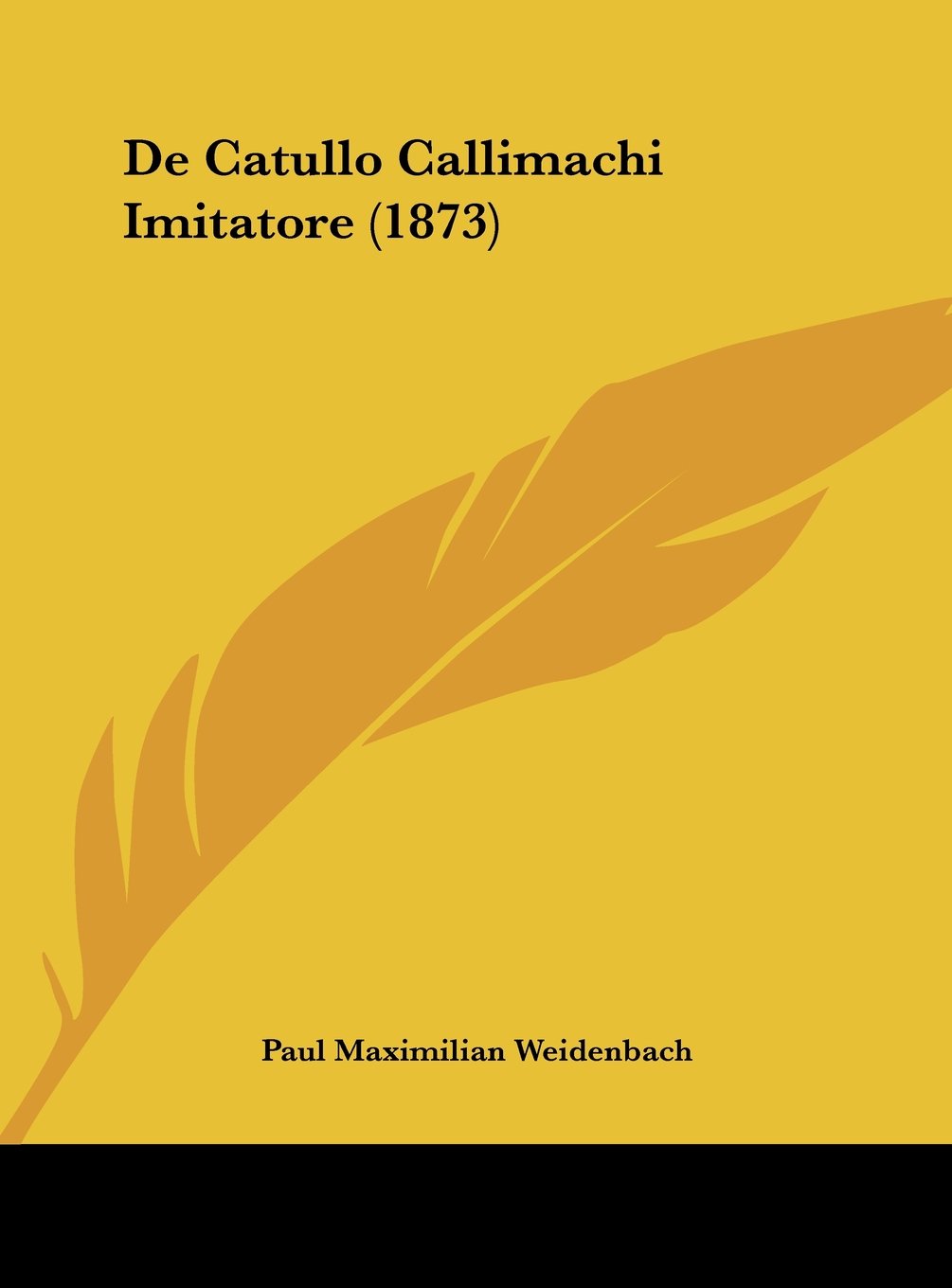 De Catullo Callimachi Imitatore (1873) Contemporary literature