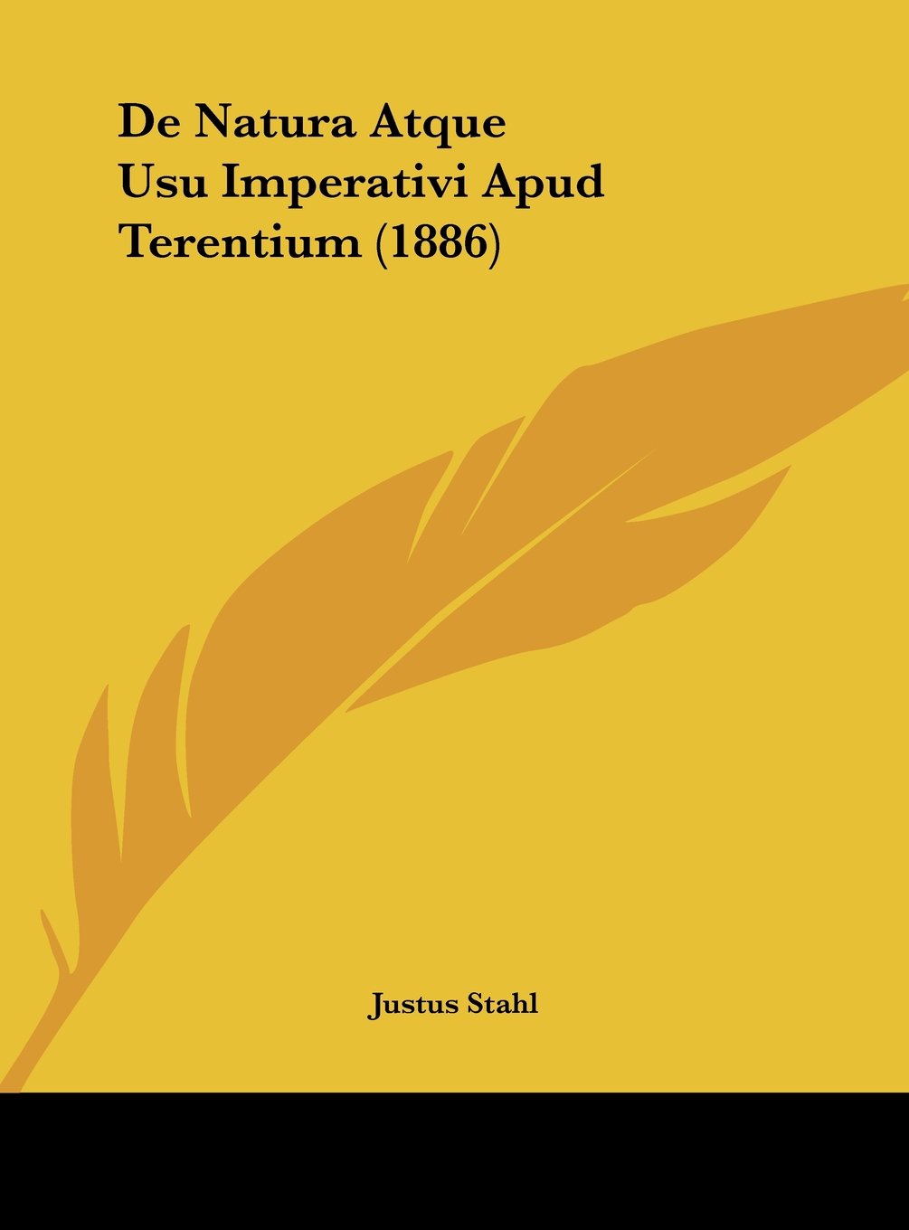 De Natura Atque Usu Imperativi Apud Terentium (1886) Contemporary literature