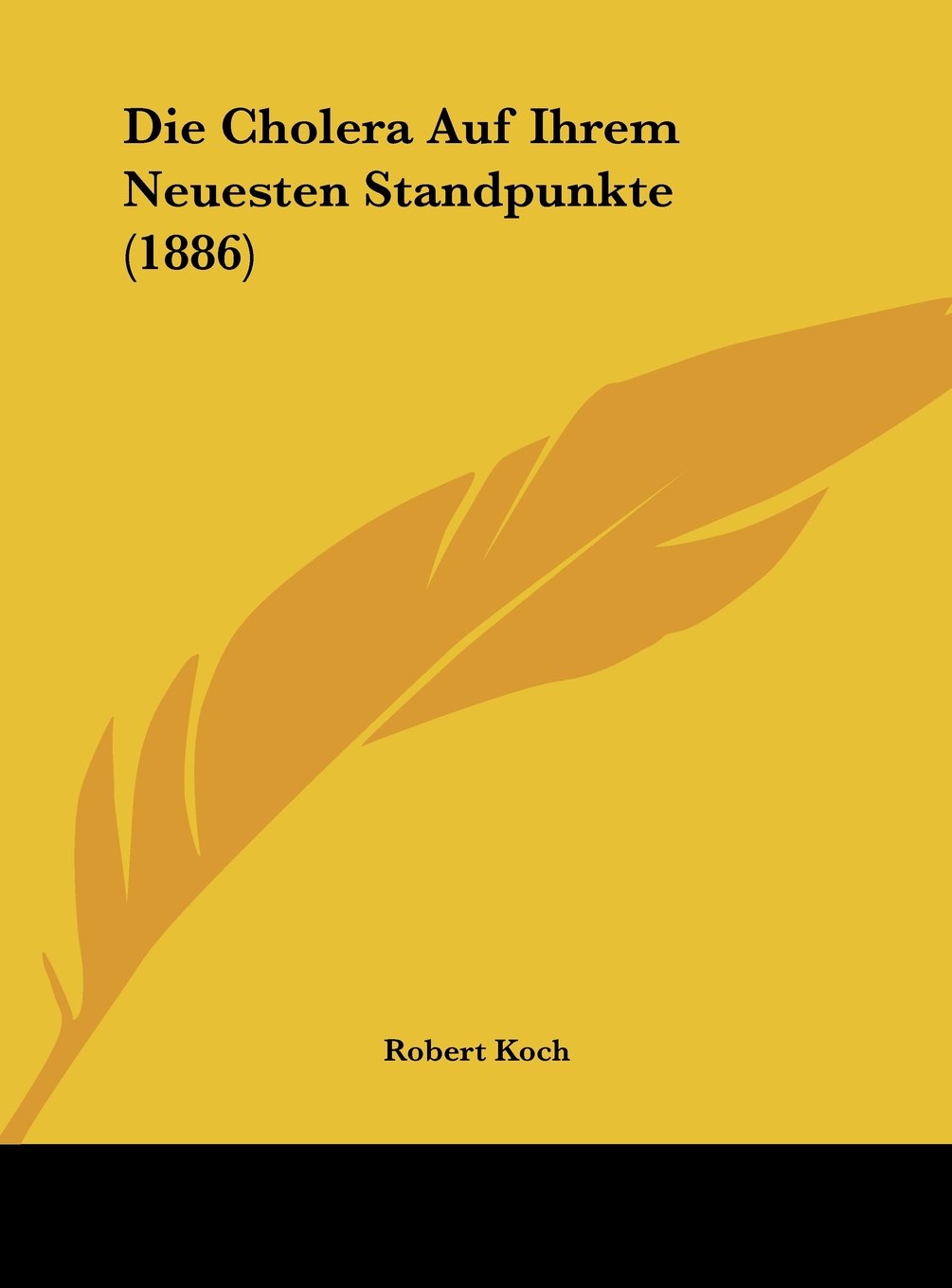 Die Cholera Auf Ihrem Neuesten Standpunkte (1886) Contemporary literature
