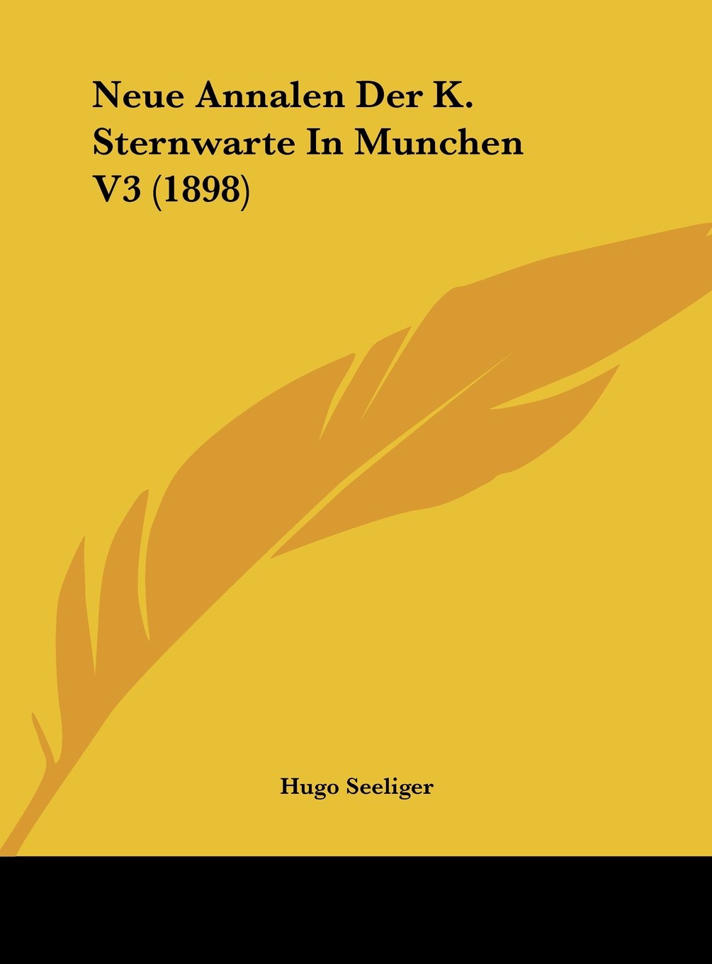 Neue Annalen Der K. Sternwarte In Munchen V3 (1898) Contemporary literature