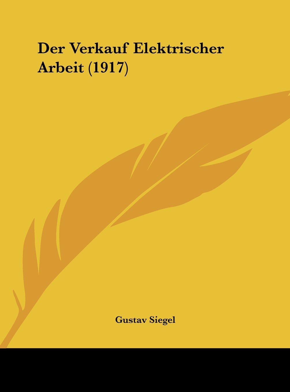 Der Verkauf Elektrischer Arbeit (1917) Contemporary literature