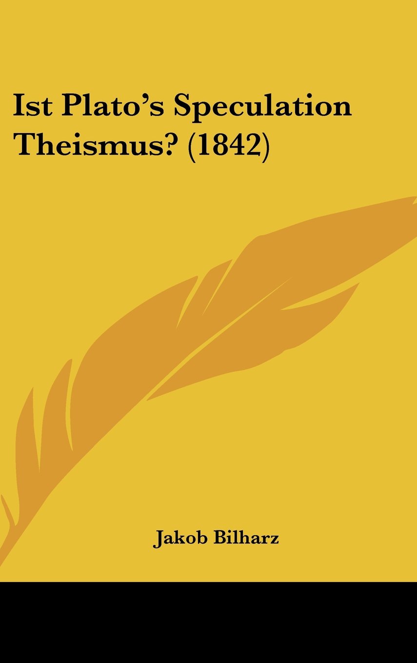 Ist Plato's Speculation Theismus? (1842) Contemporary literature