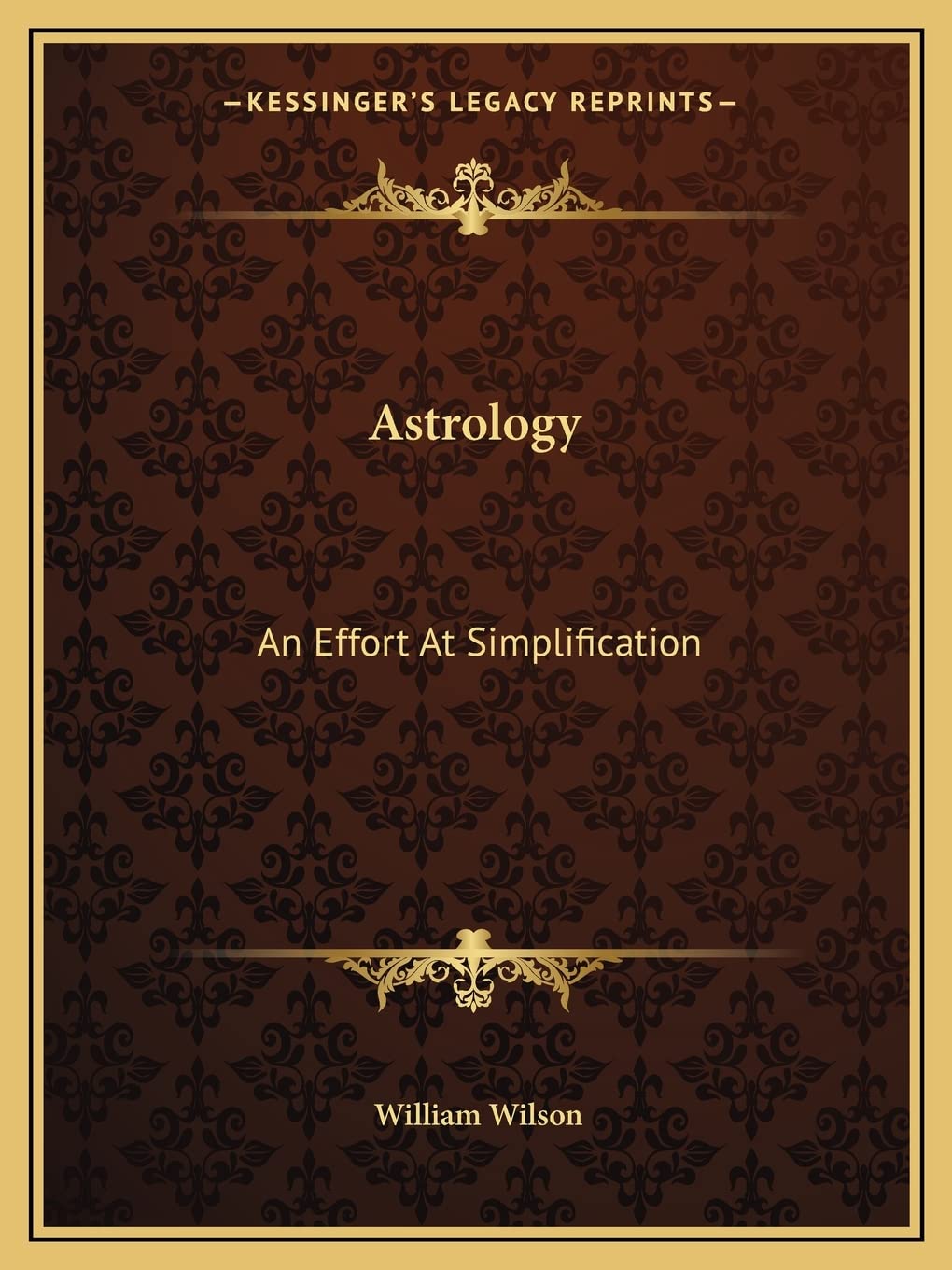 Astrology: An Effort At Simplification Contemporary literature