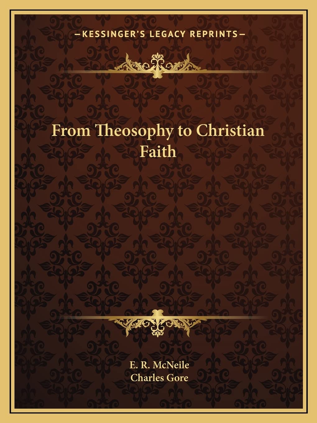 From Theosophy to Christian Faith Contemporary literature