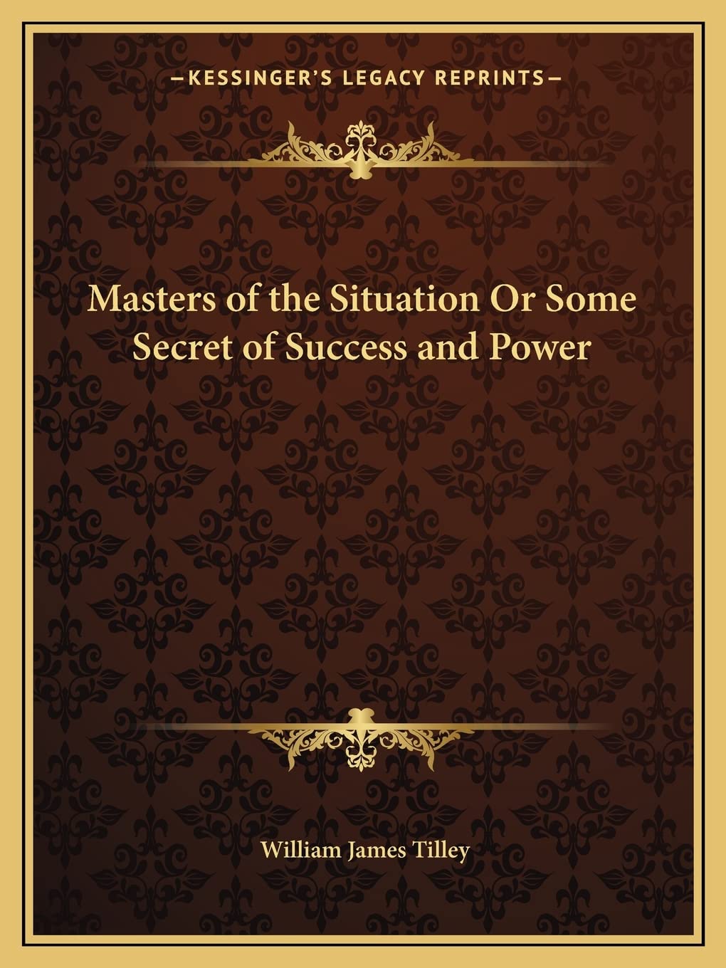 Masters of the Situation Or Some Secret of Success and Power Contemporary literature