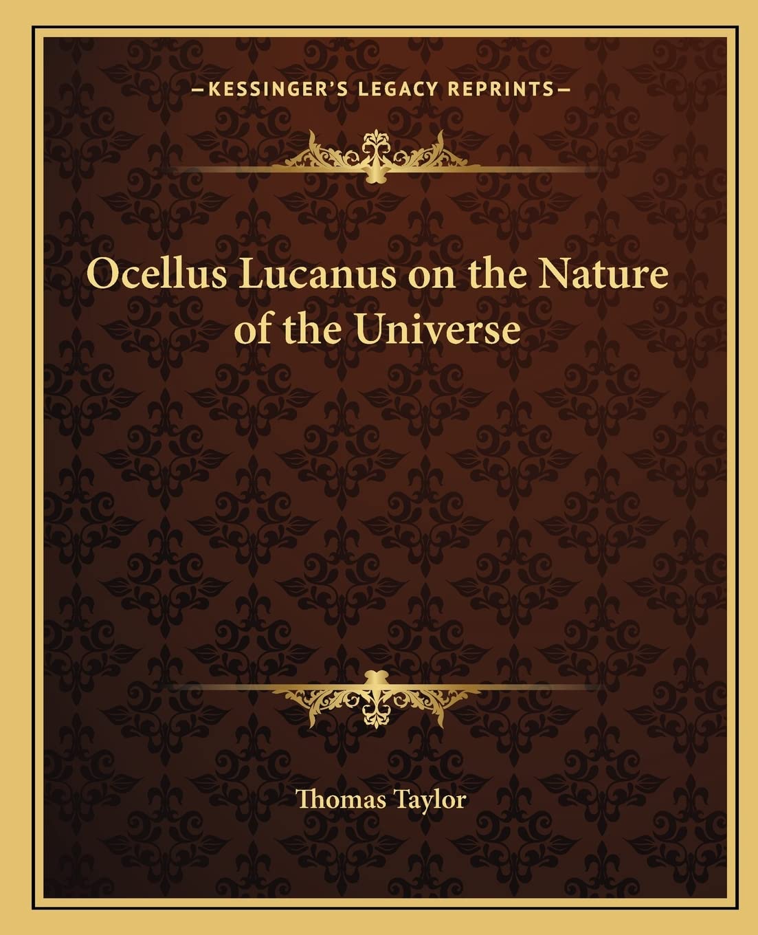 Ocellus Lucanus on the Nature of the Universe Philosophy