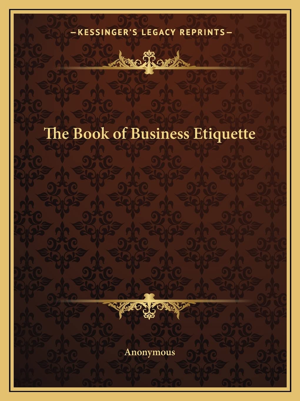 The Book of Business Etiquette Contemporary literature
