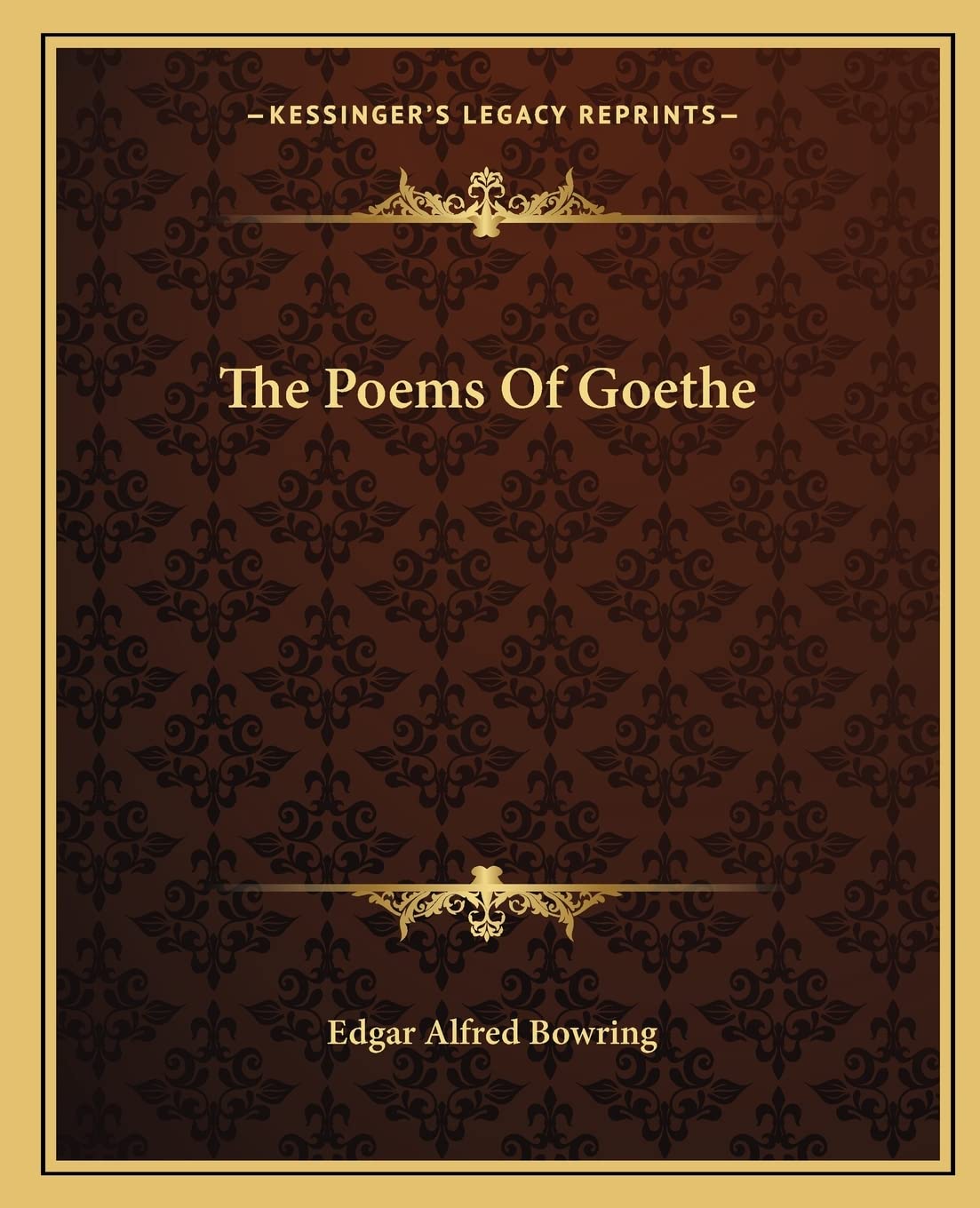 The Poems of Goethe Poetry