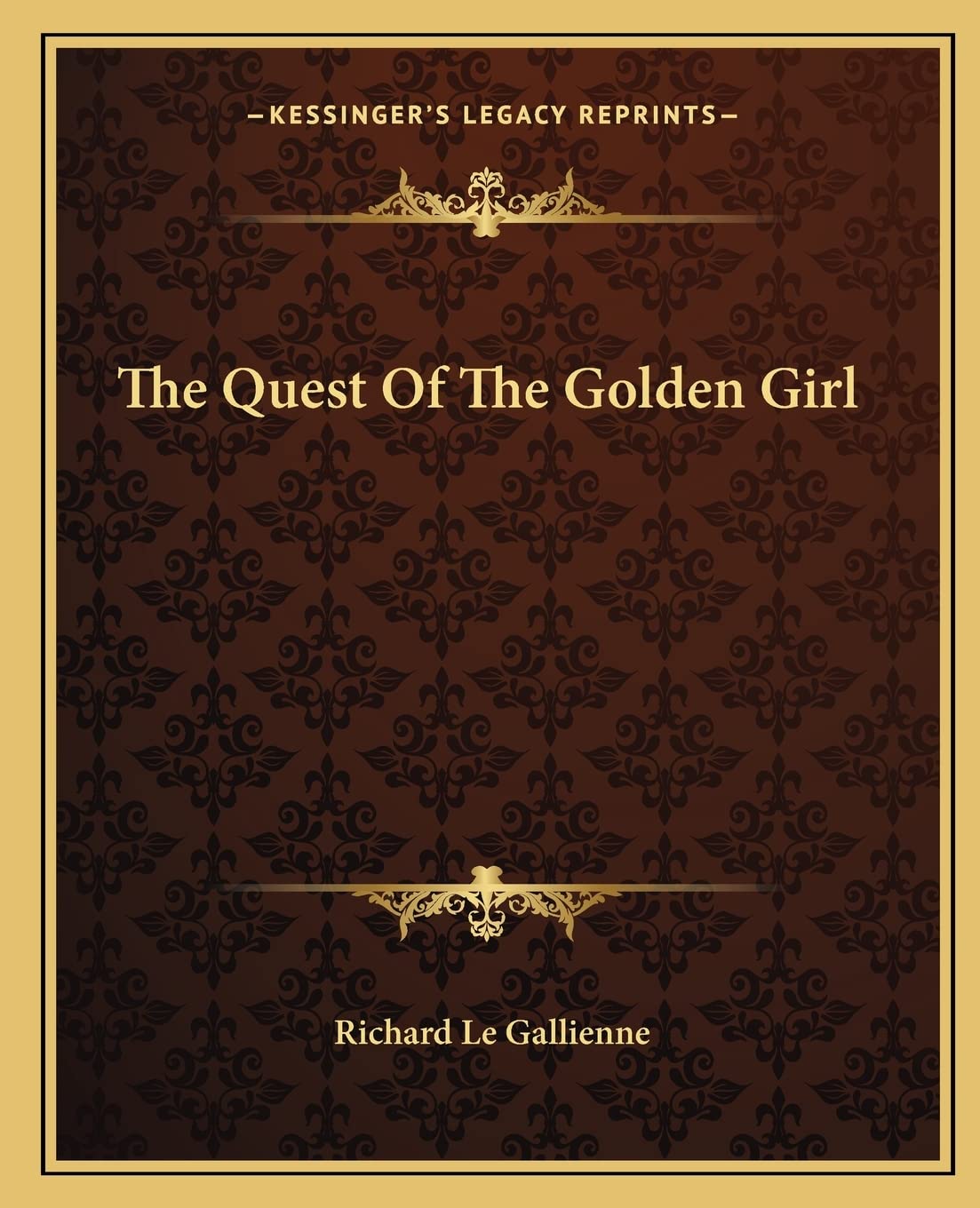 The Quest Of The Golden Girl Contemporary literature